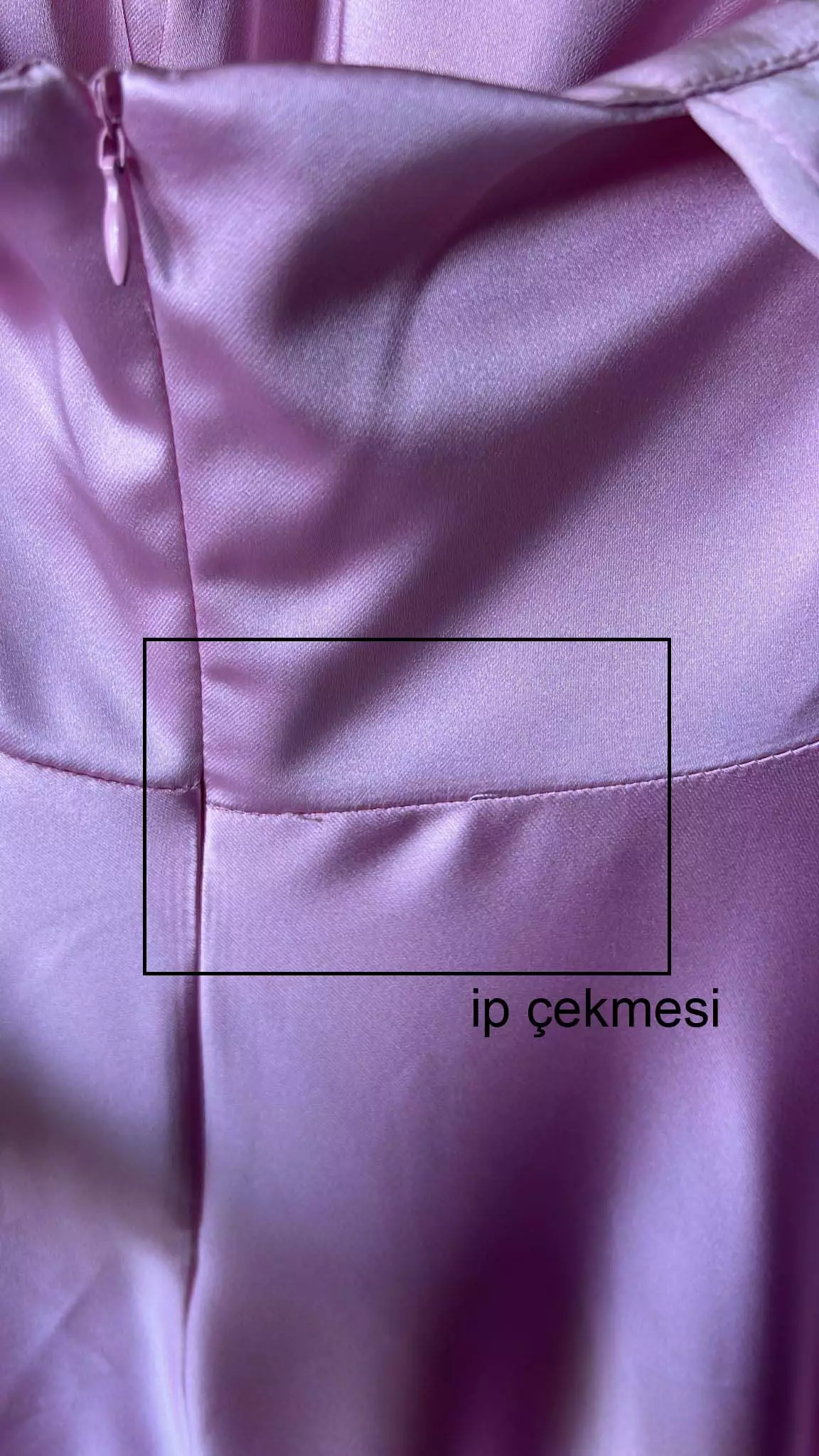 Pink satin sleeveless long dress