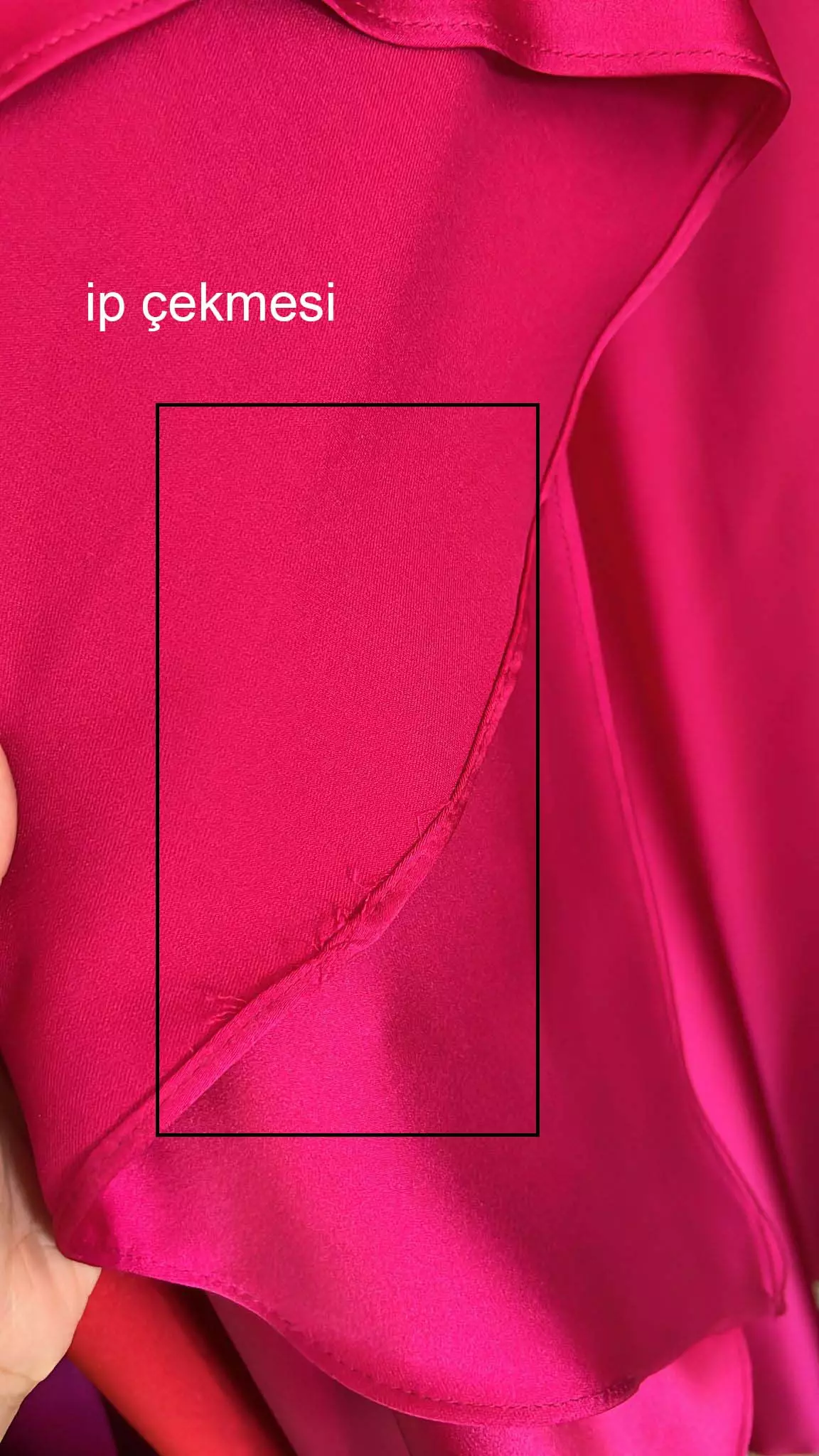 Fuchsia satin sleeveless long dress