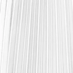White satin one arm long dress