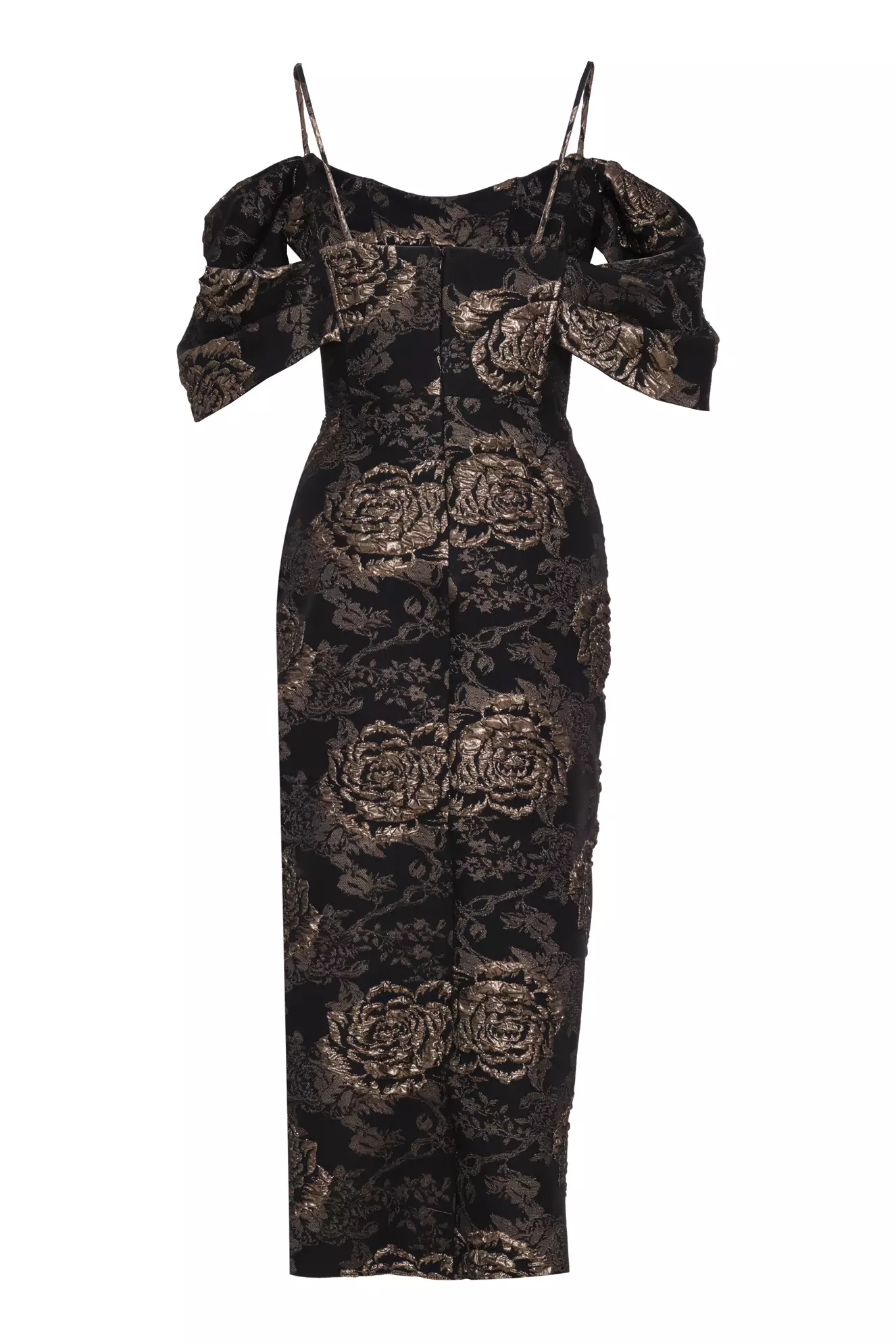 Gold Jakar Sleeveless Long Dress