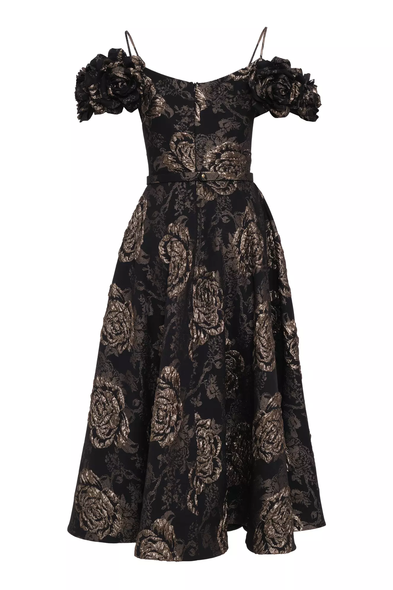 Gold Jakar Sleeveless Maxi Dress