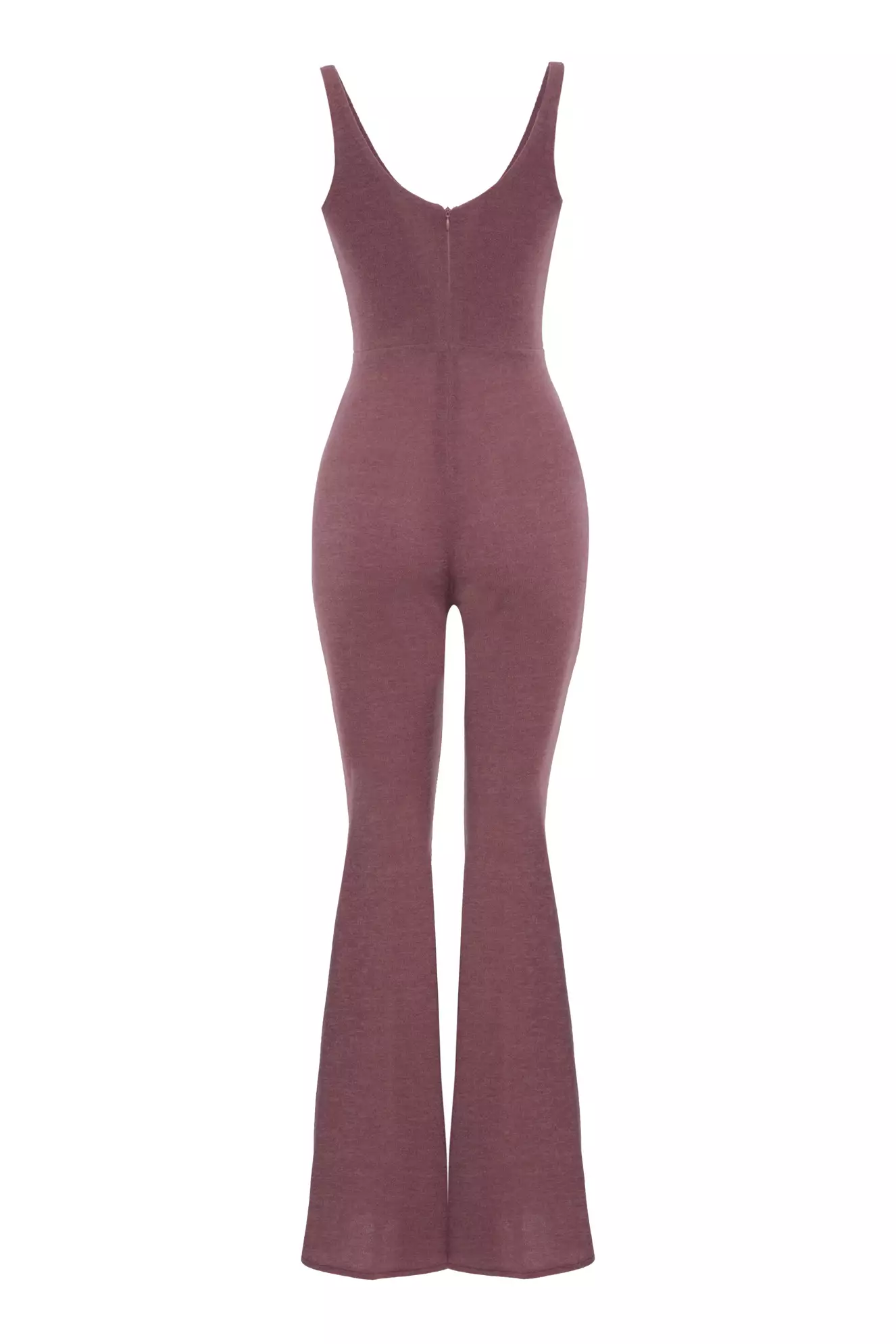 Dried Rose Triko Sleeveless Long Suit