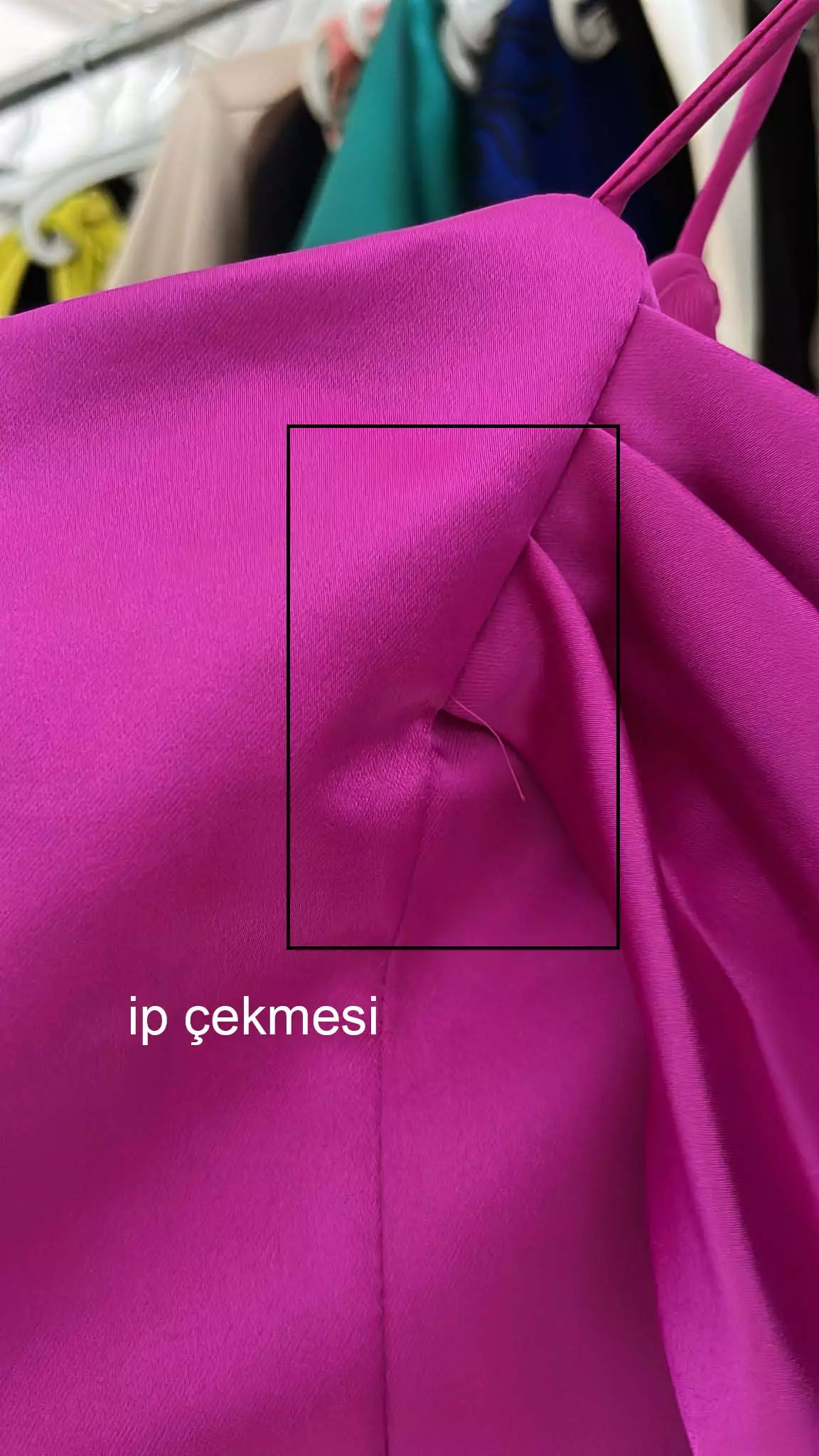 Fuchsia satin sleeveless mini dress