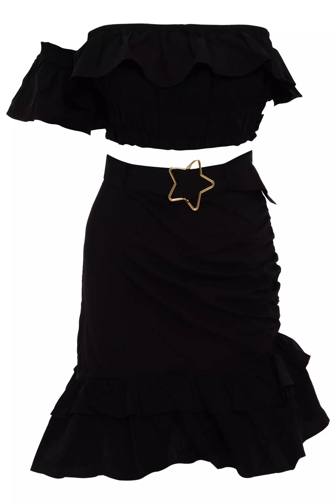 Black Satin Sleeveless Mini