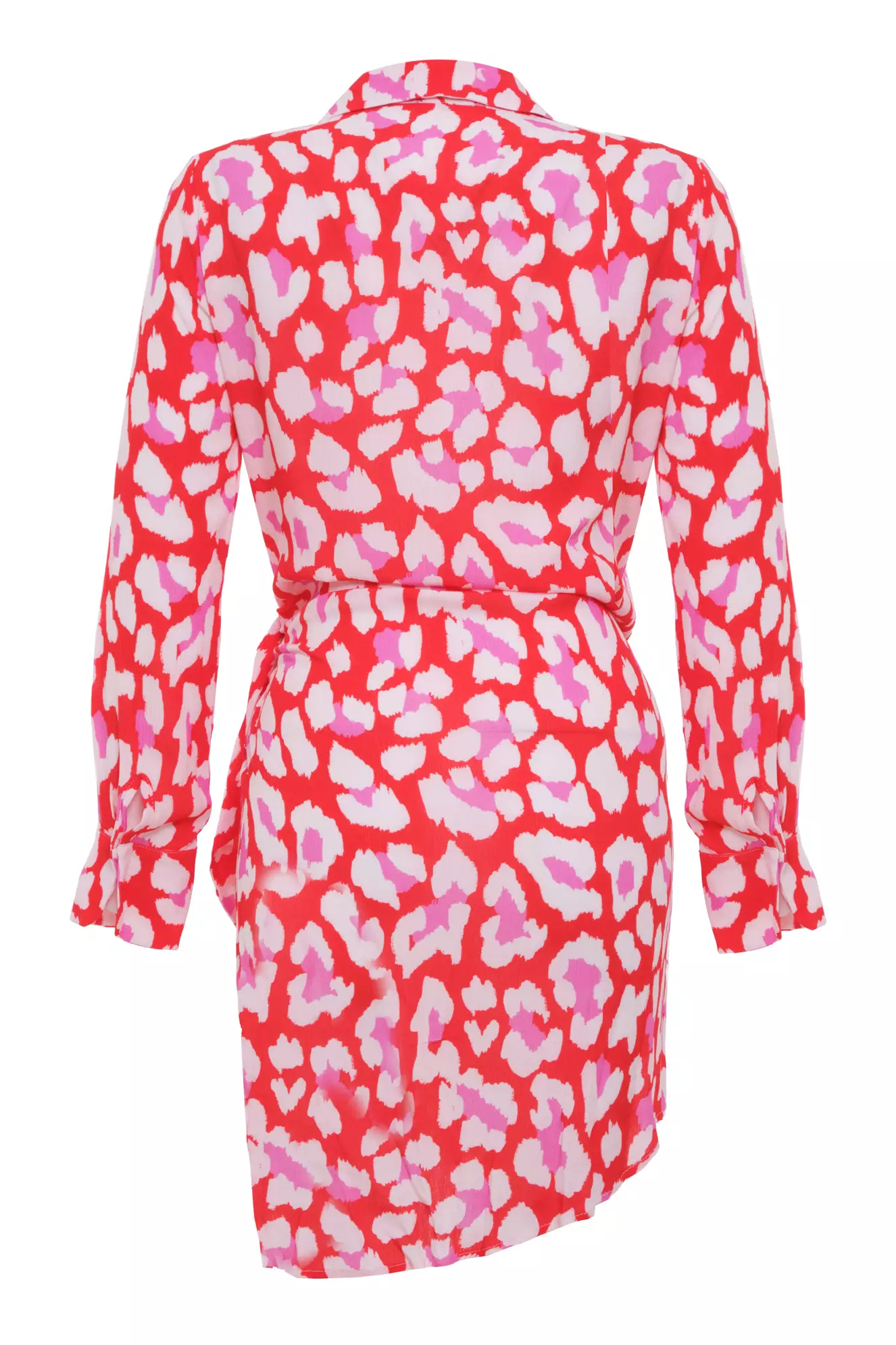 Printed Long Sleeve Midi Dress