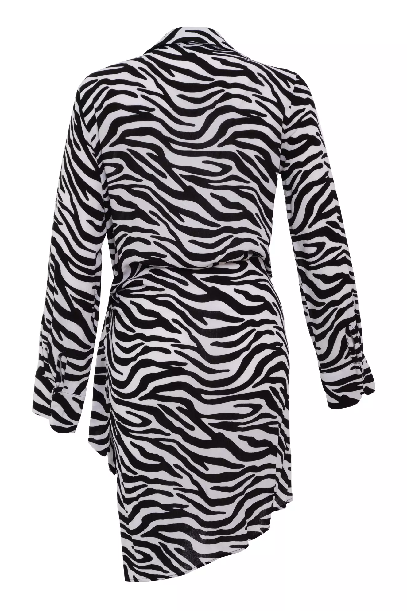 Printed Long Sleeve Midi Dress