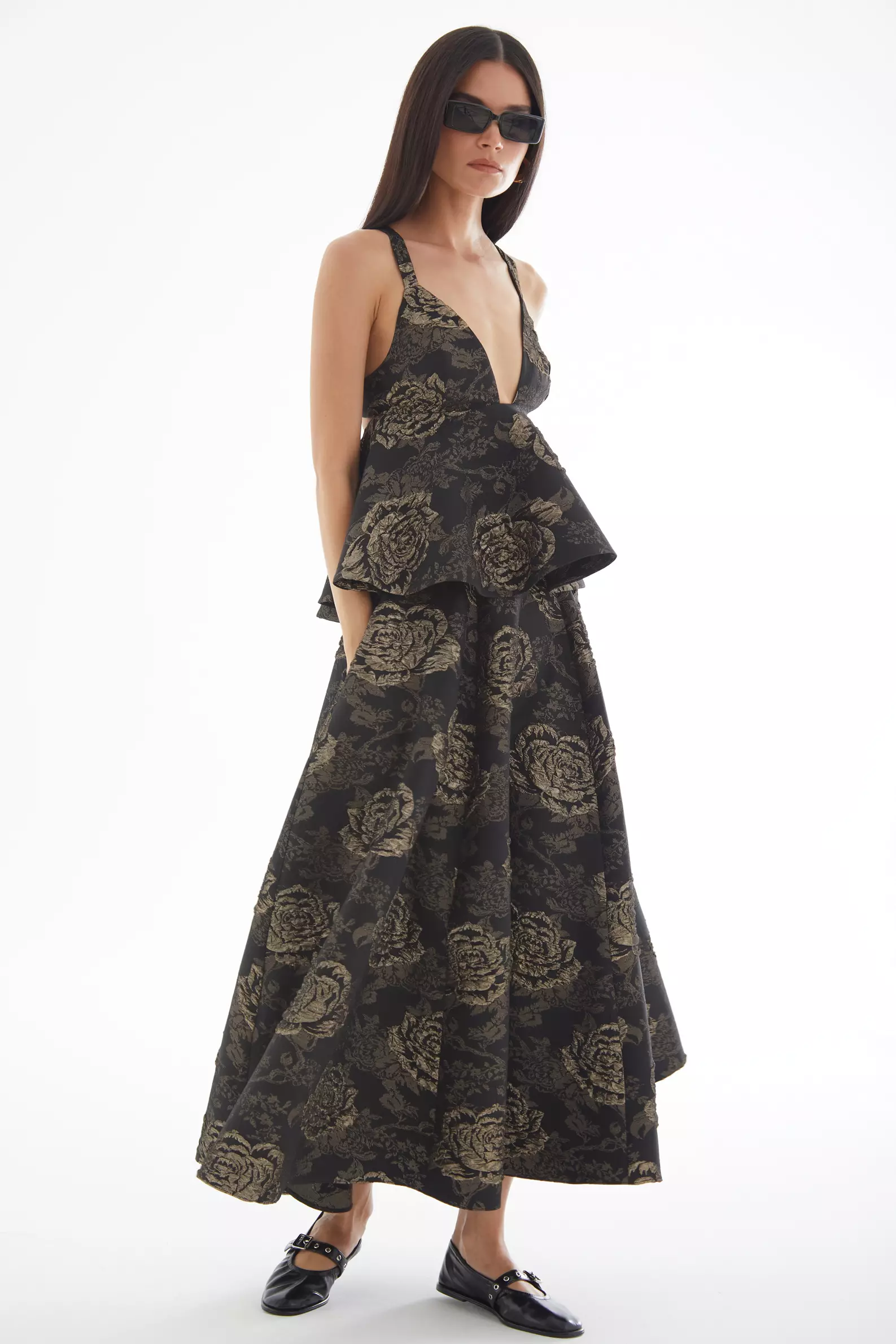 Gold Jakar Long Skirt