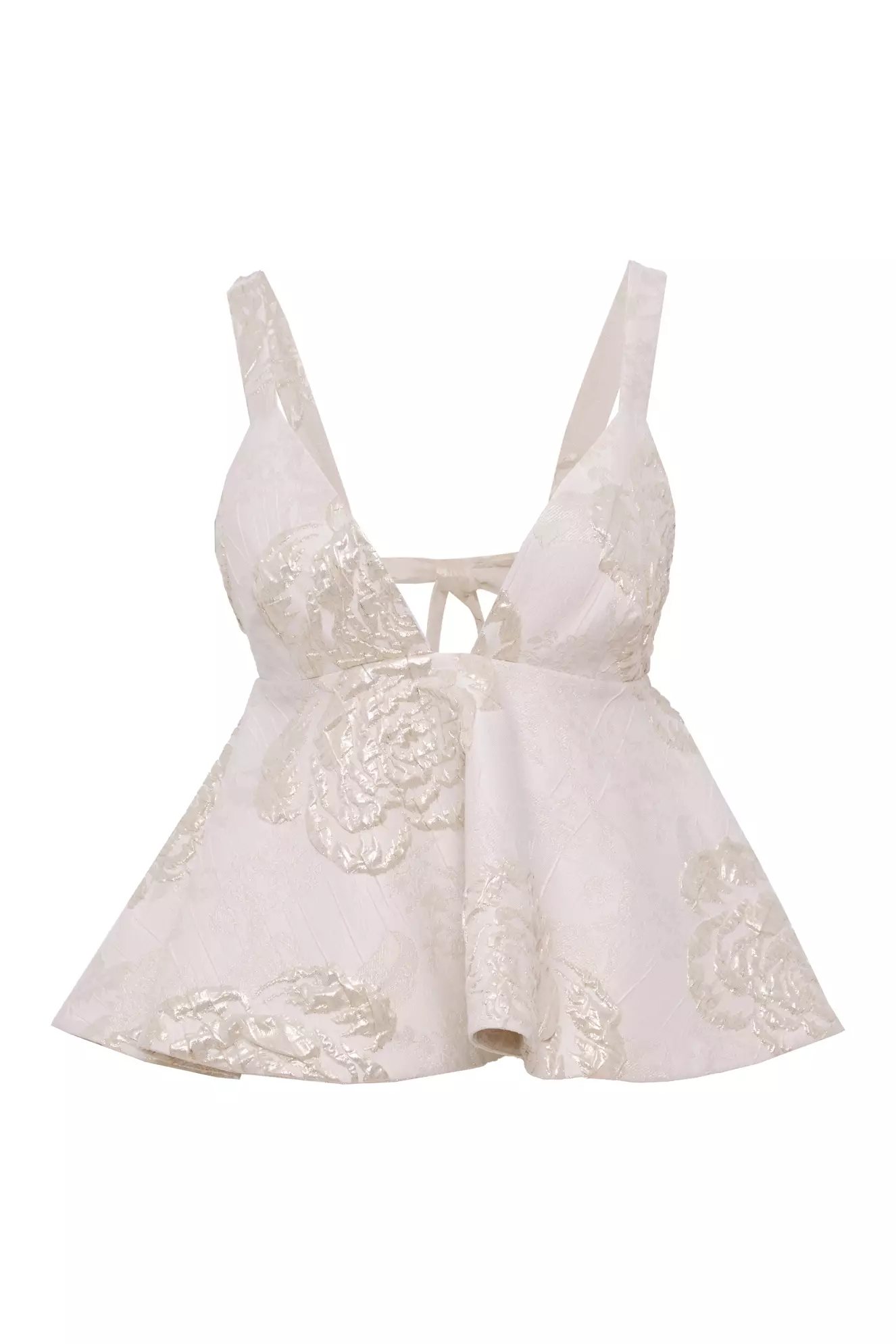 White Jakar Sleeveless Mini Shirt
