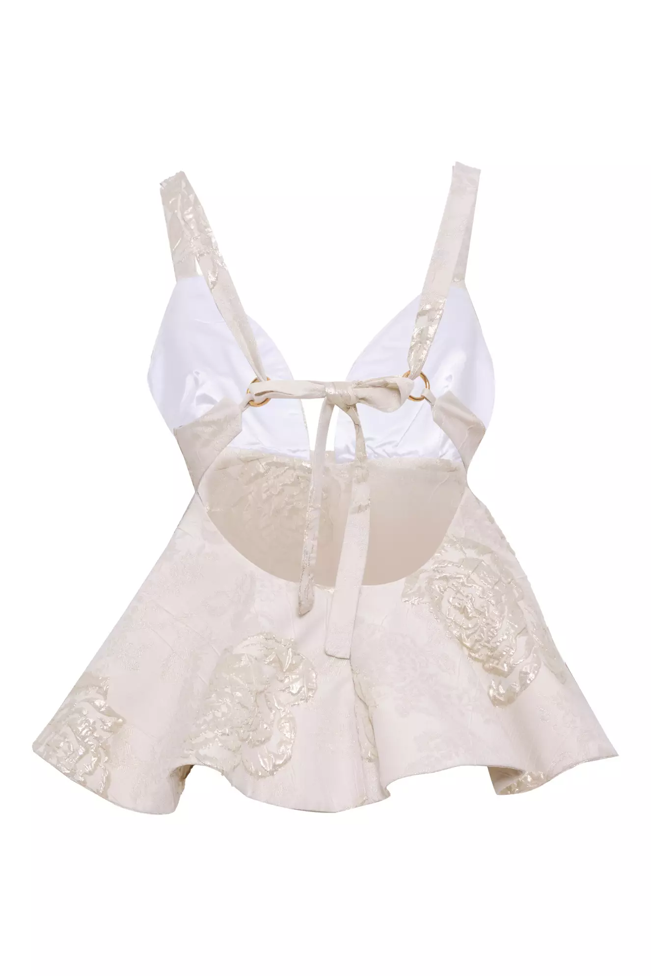 White Jakar Sleeveless Mini Shirt