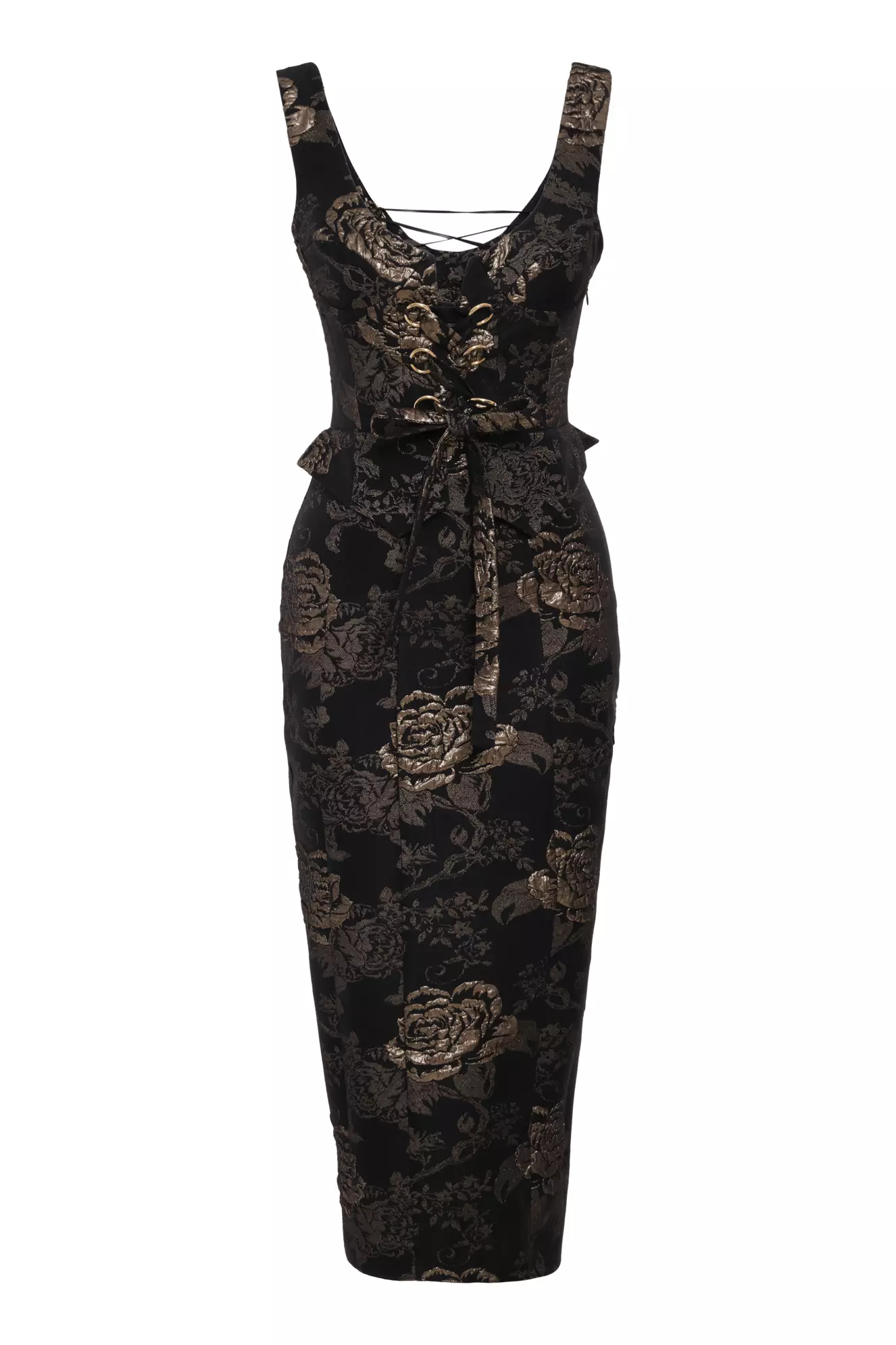 Gold Jakar Sleeveless Maxi Dress