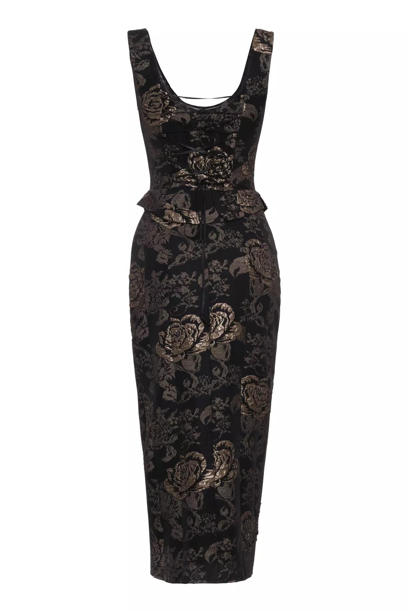 Gold Jakar Sleeveless Maxi Dress