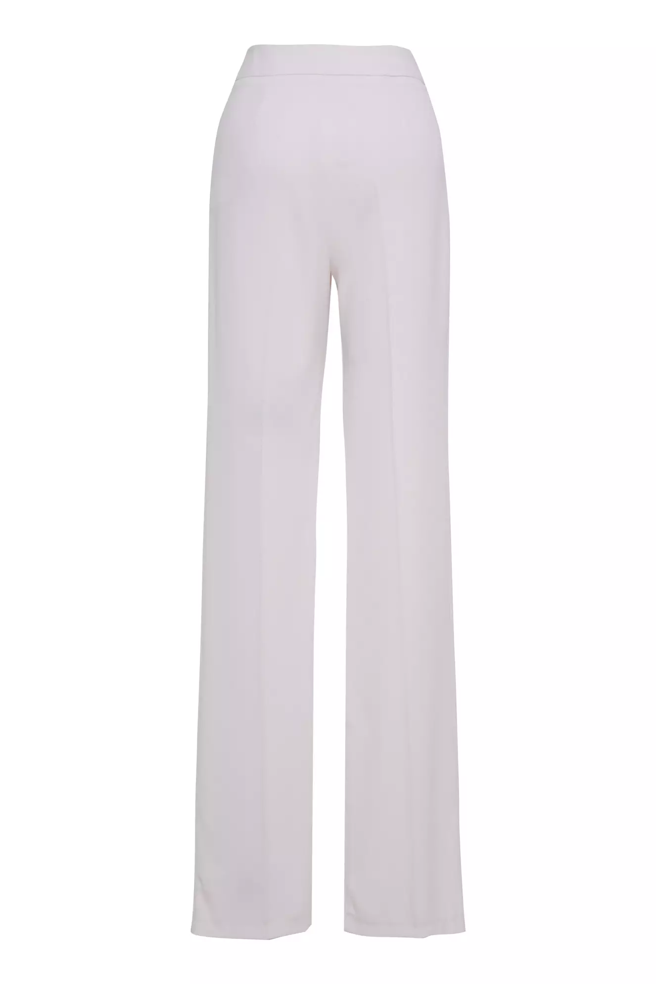 White Krep Saten Long Pants