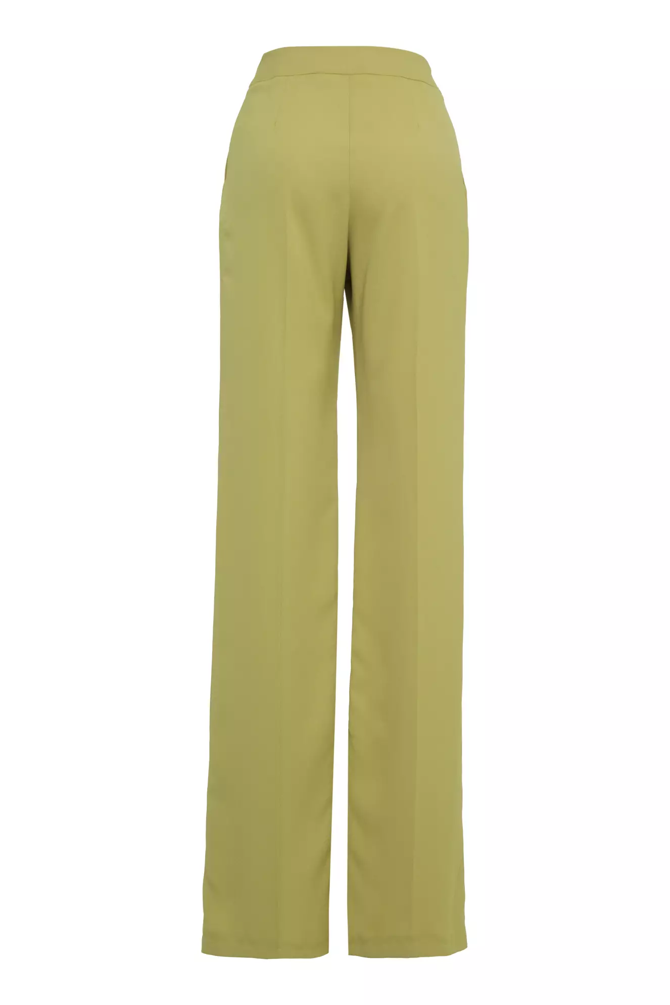 Pistachio Green Krep Saten Long Pants