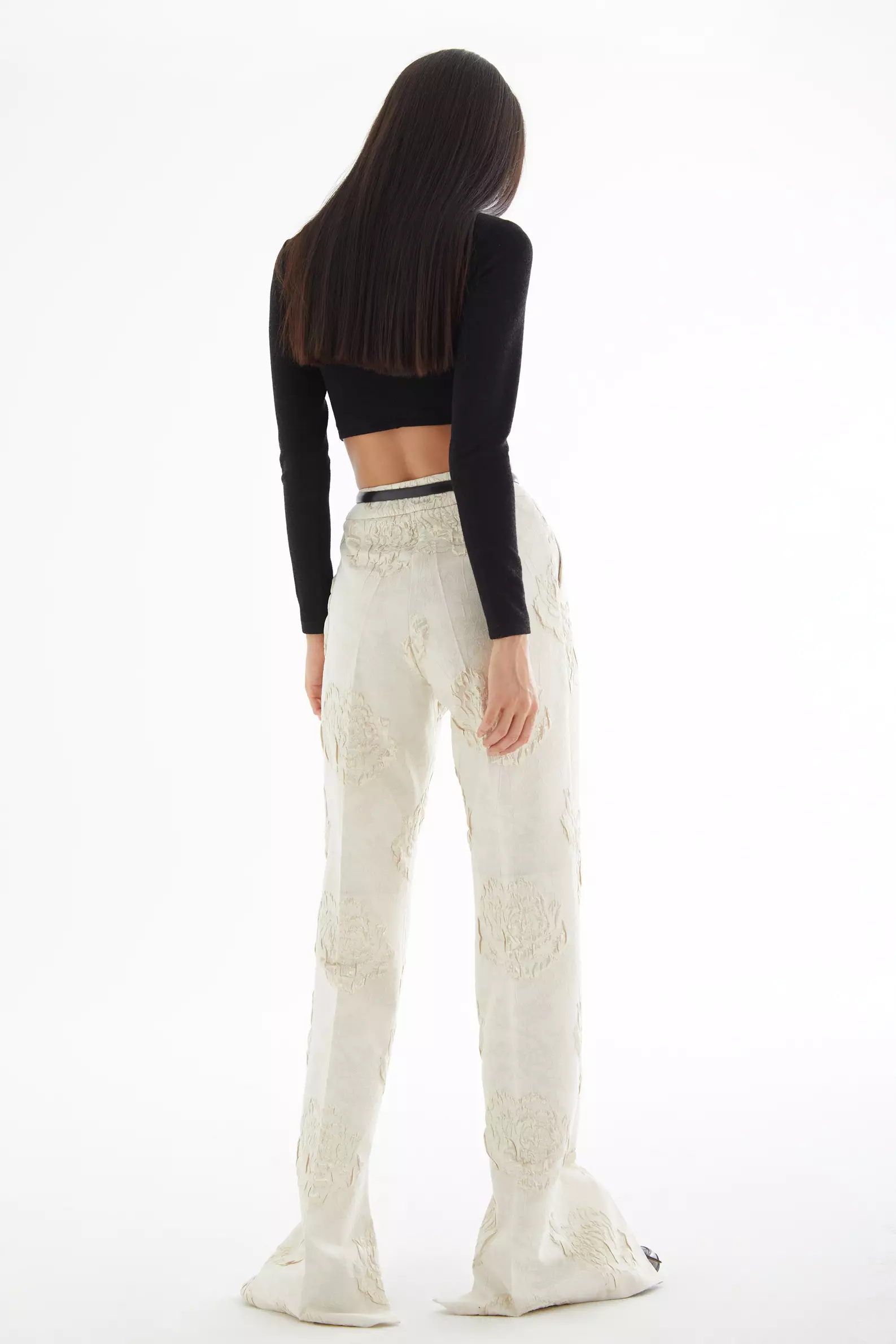 Black Triko Long Sleeve Mini Shirt