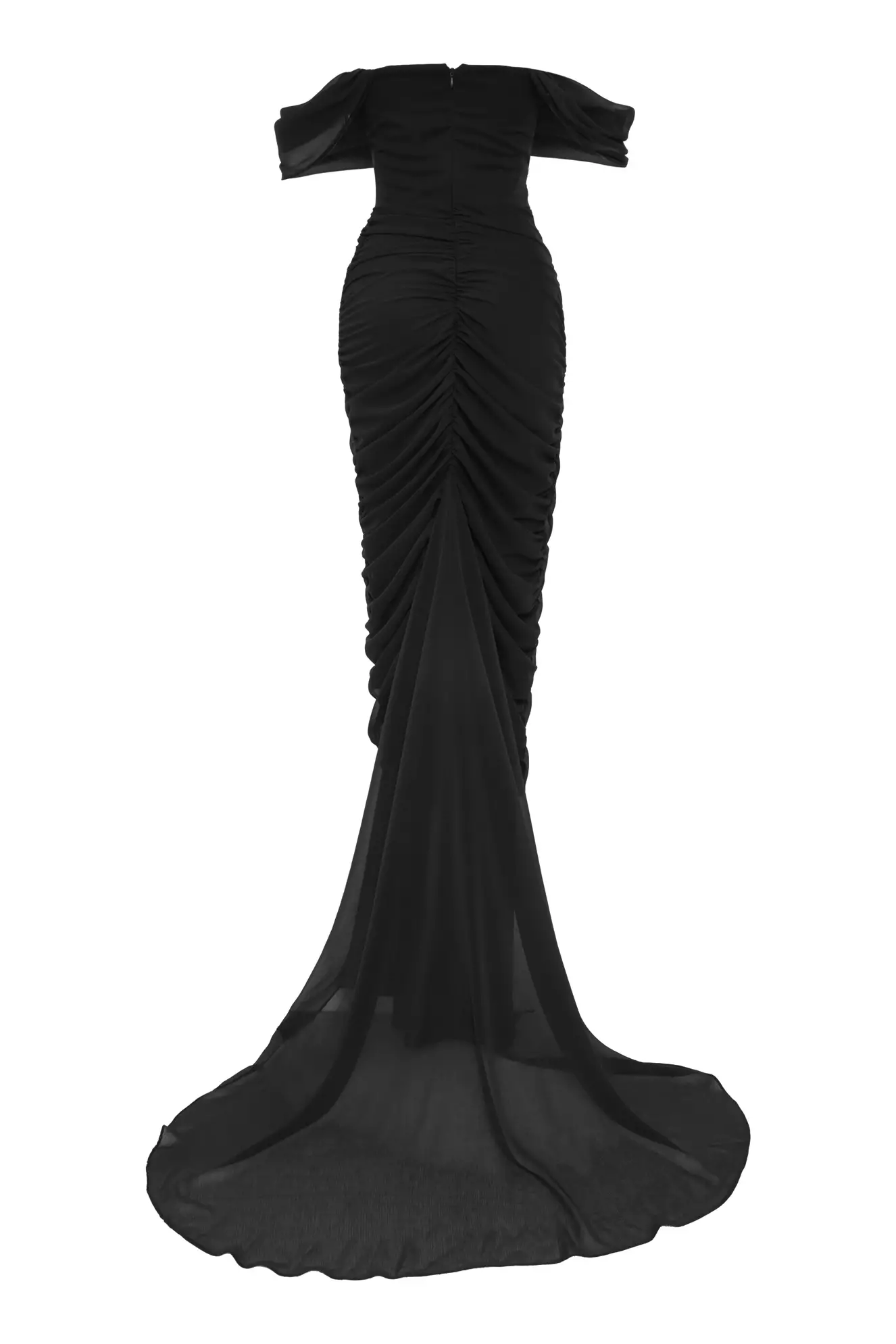 Black Sifon Sleeveless Long Dress