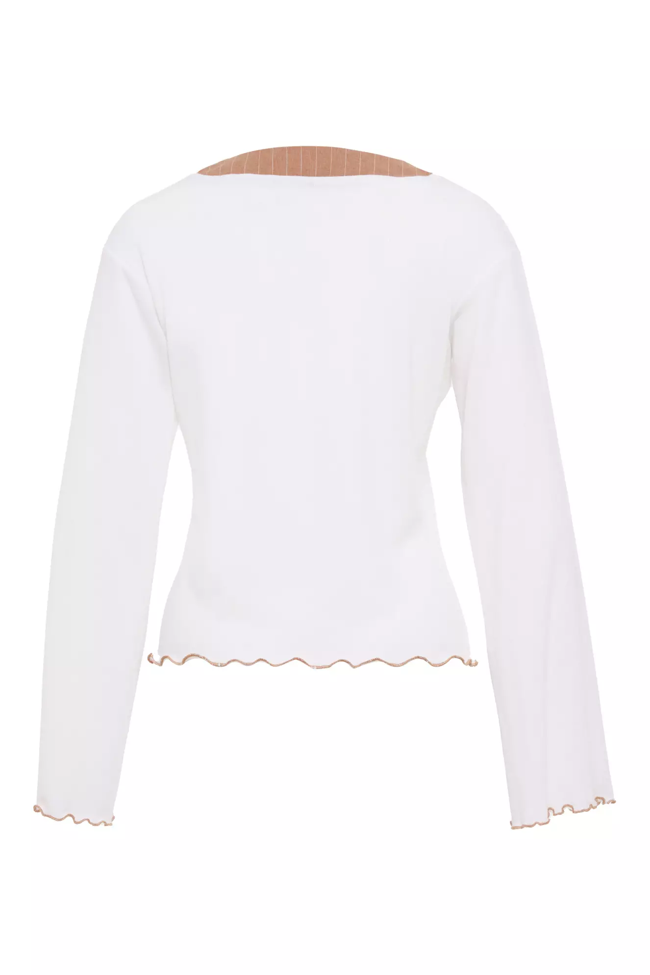 White Triko Long Sleeve Shirt