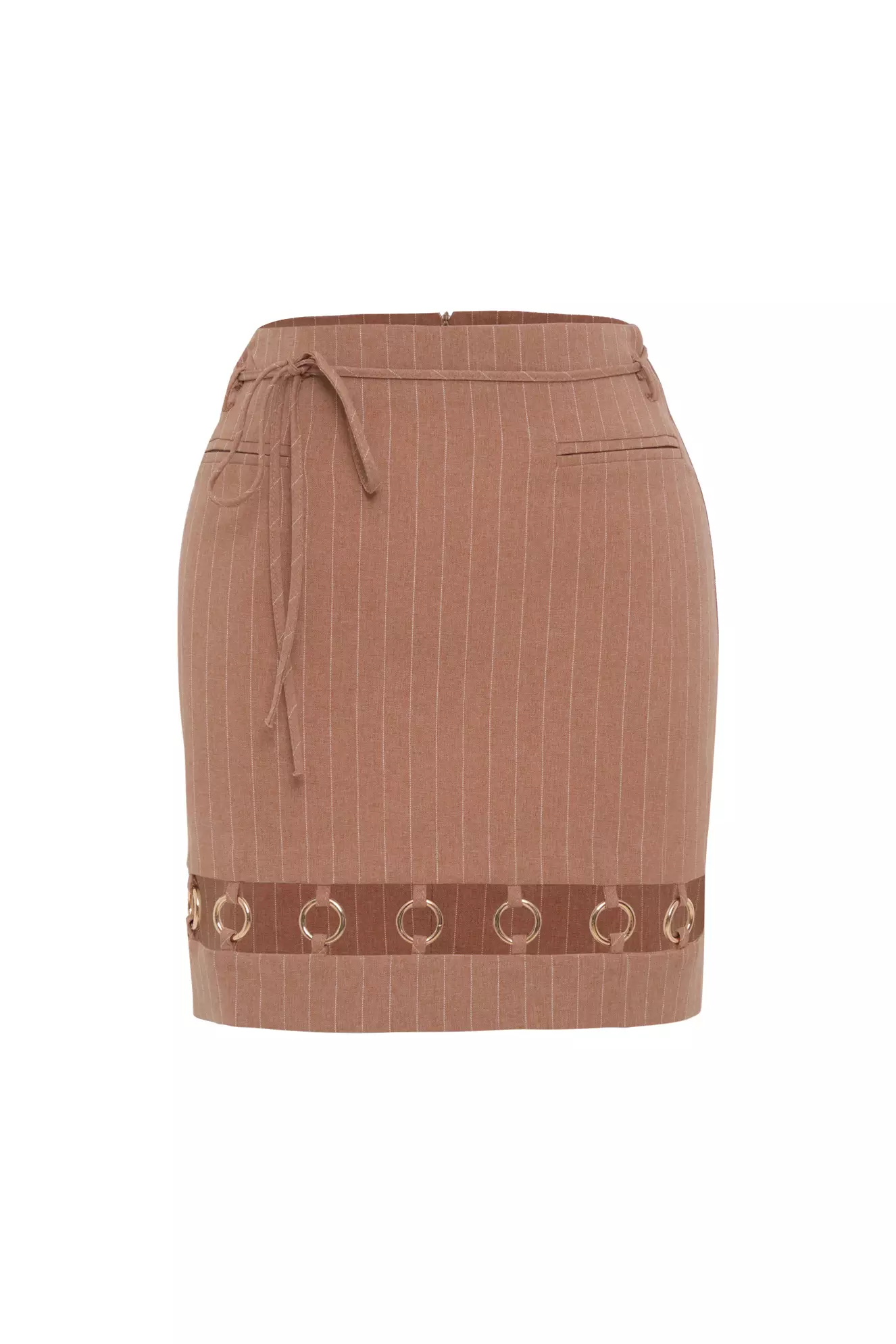 Camel Triko Mini Skirt