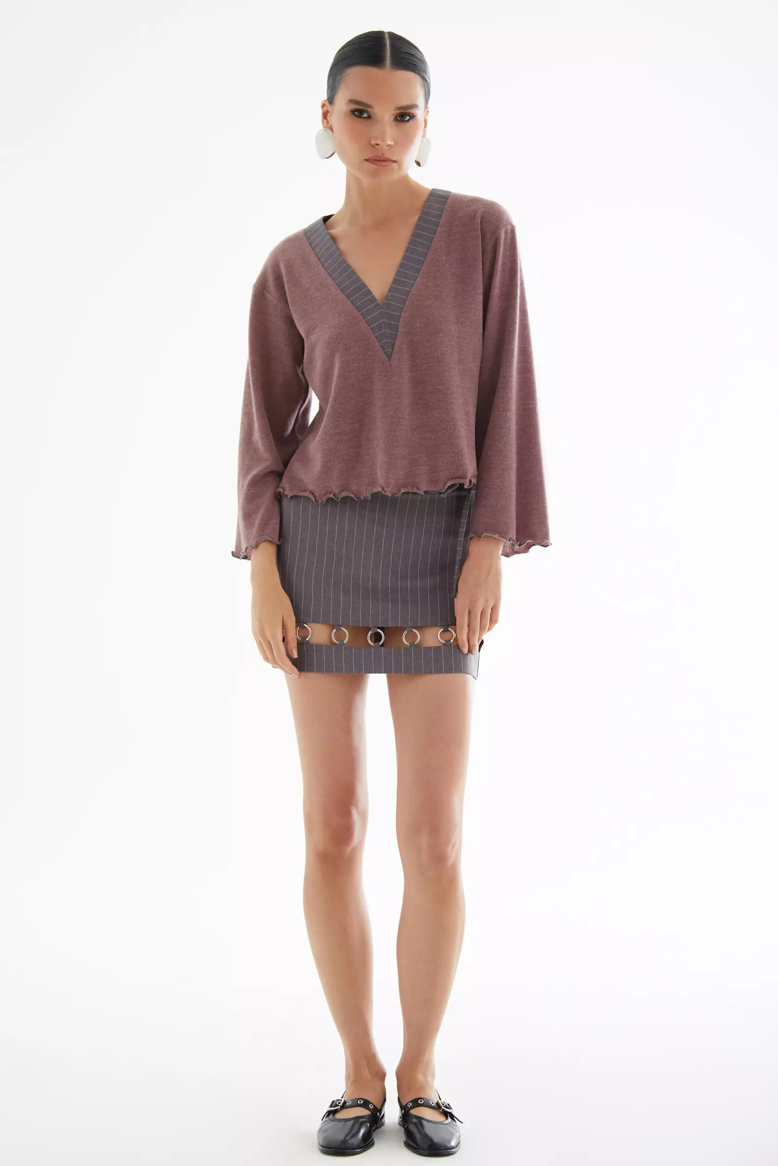 Dried Rose Triko Long Sleeve Shirt