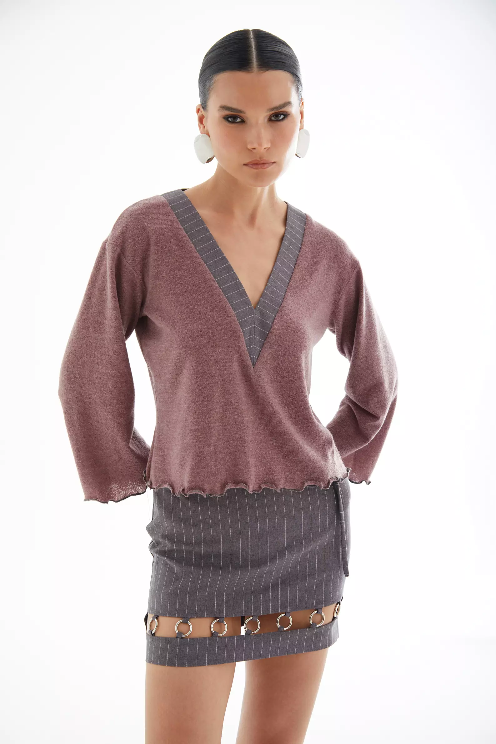 Dried Rose Triko Long Sleeve Shirt