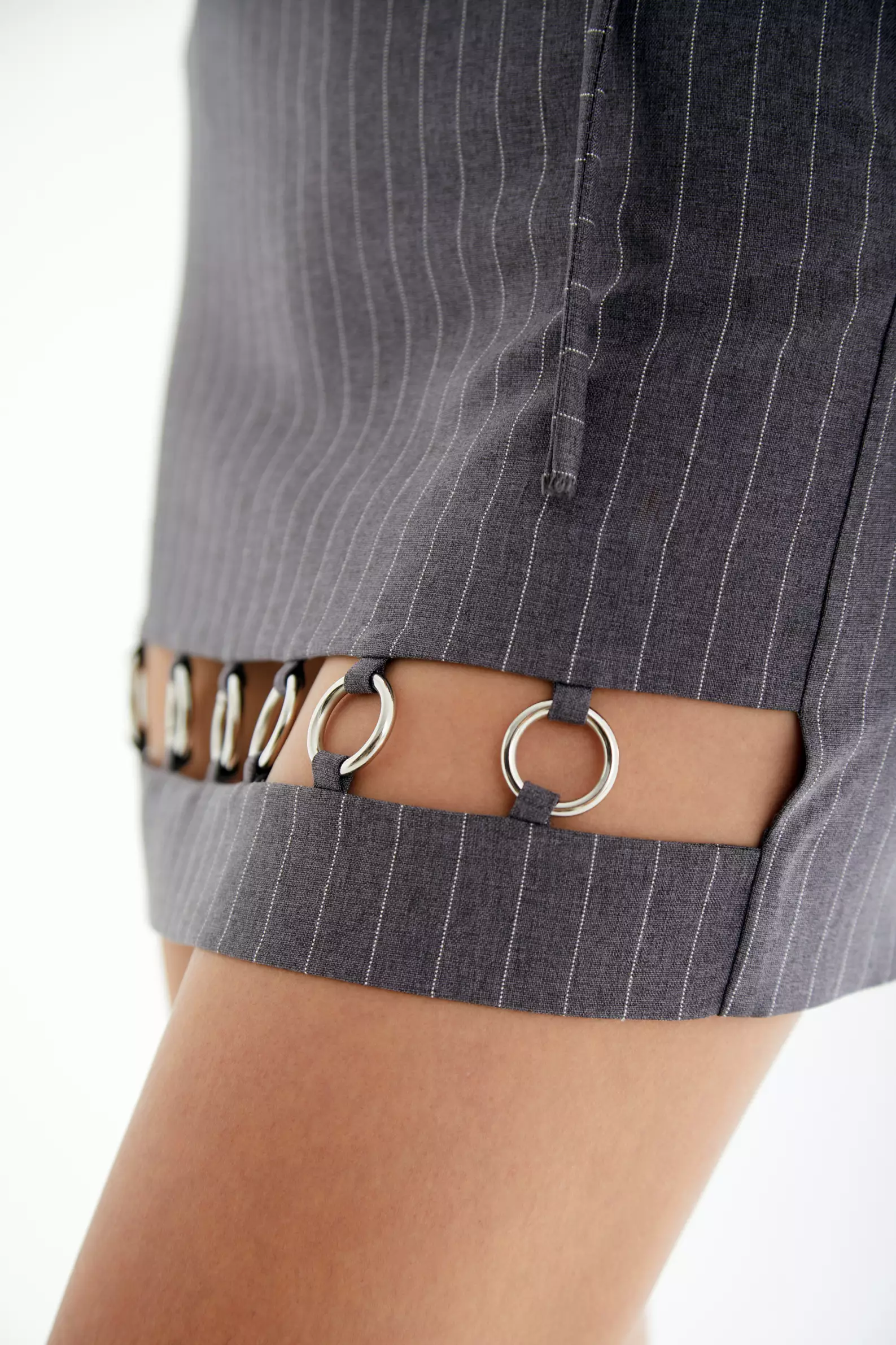Printed Triko Mini Skirt