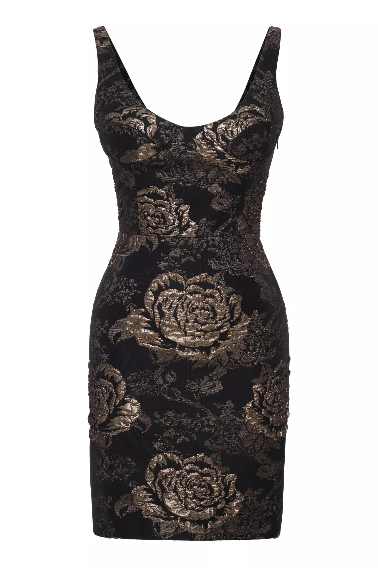 Gold Jakar Sleeveless Mini Dress