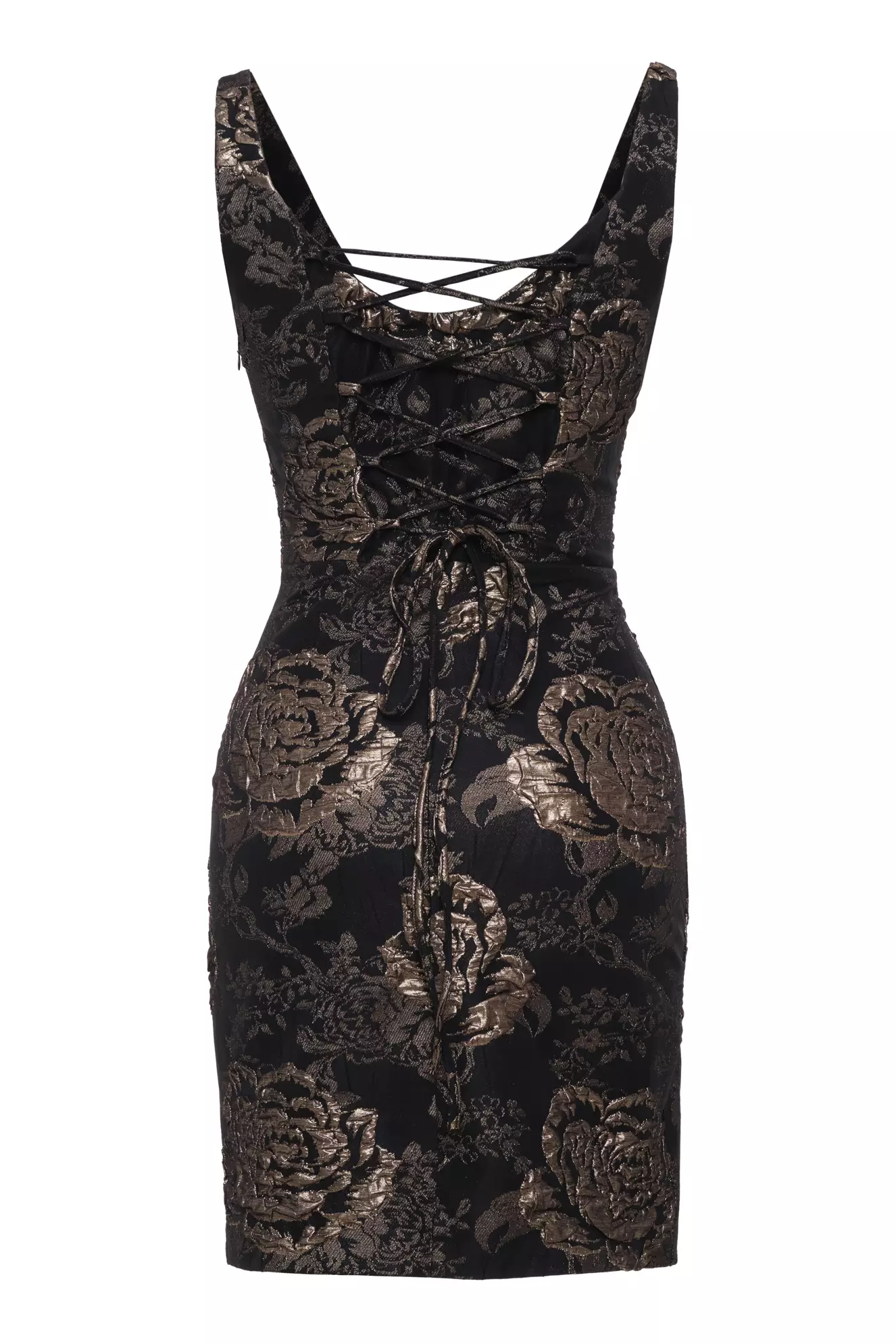 Gold Jakar Sleeveless Mini Dress