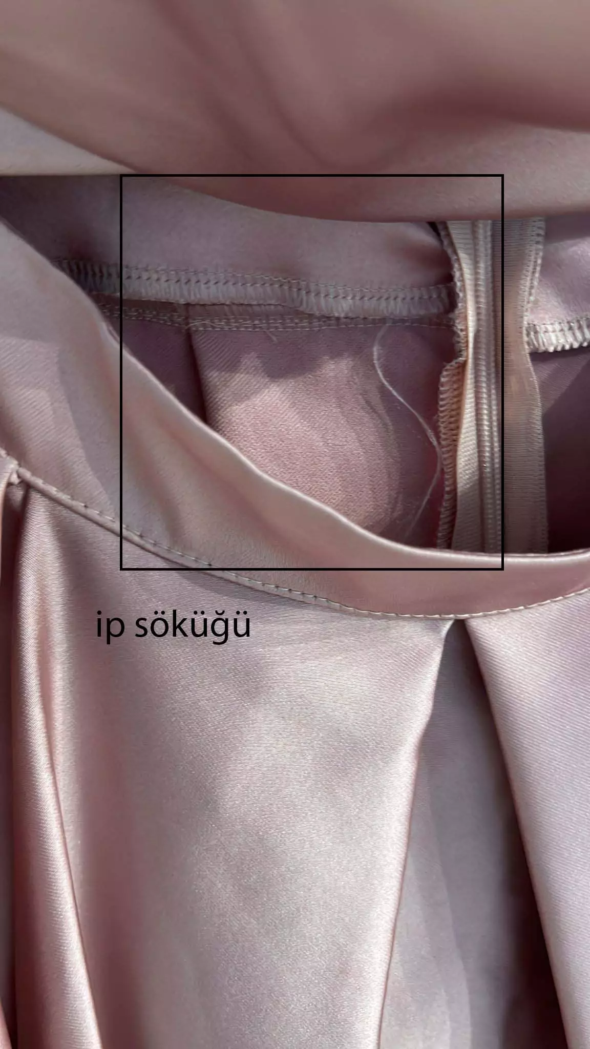 Blush satin sleeveless long dress