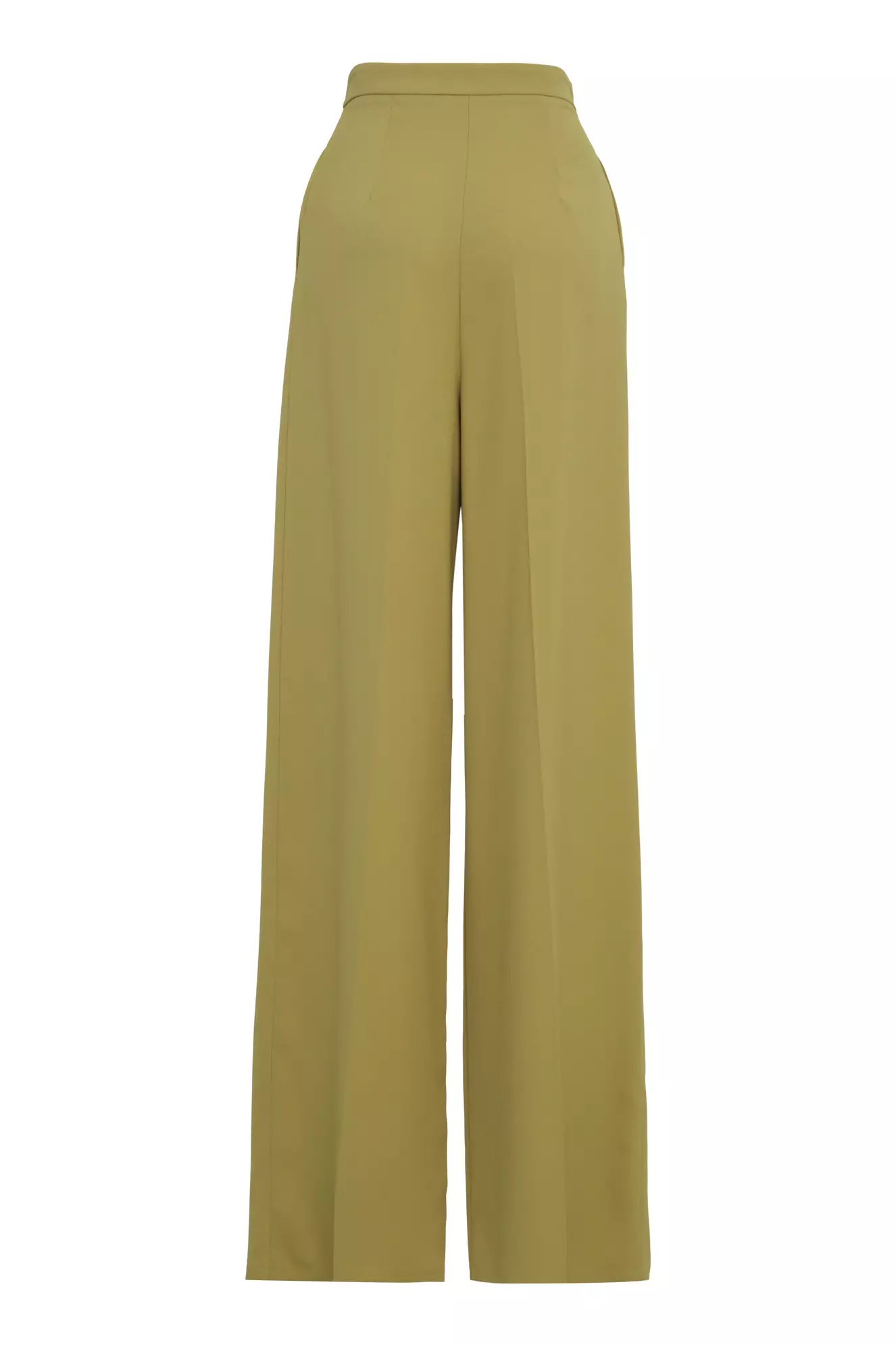 Pistachio Green Krep Saten Long Pants