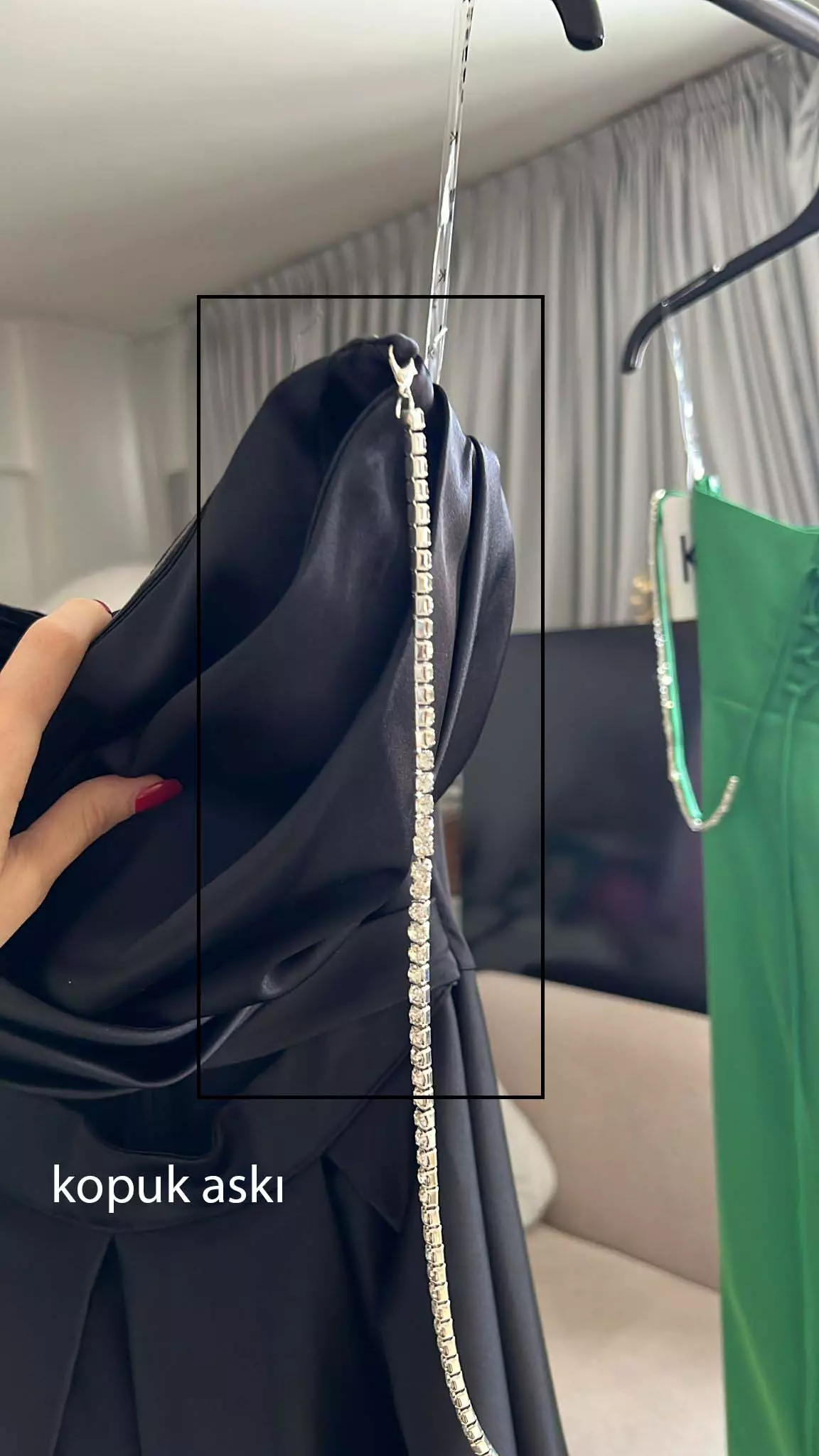 Black satin sleeveless long dress