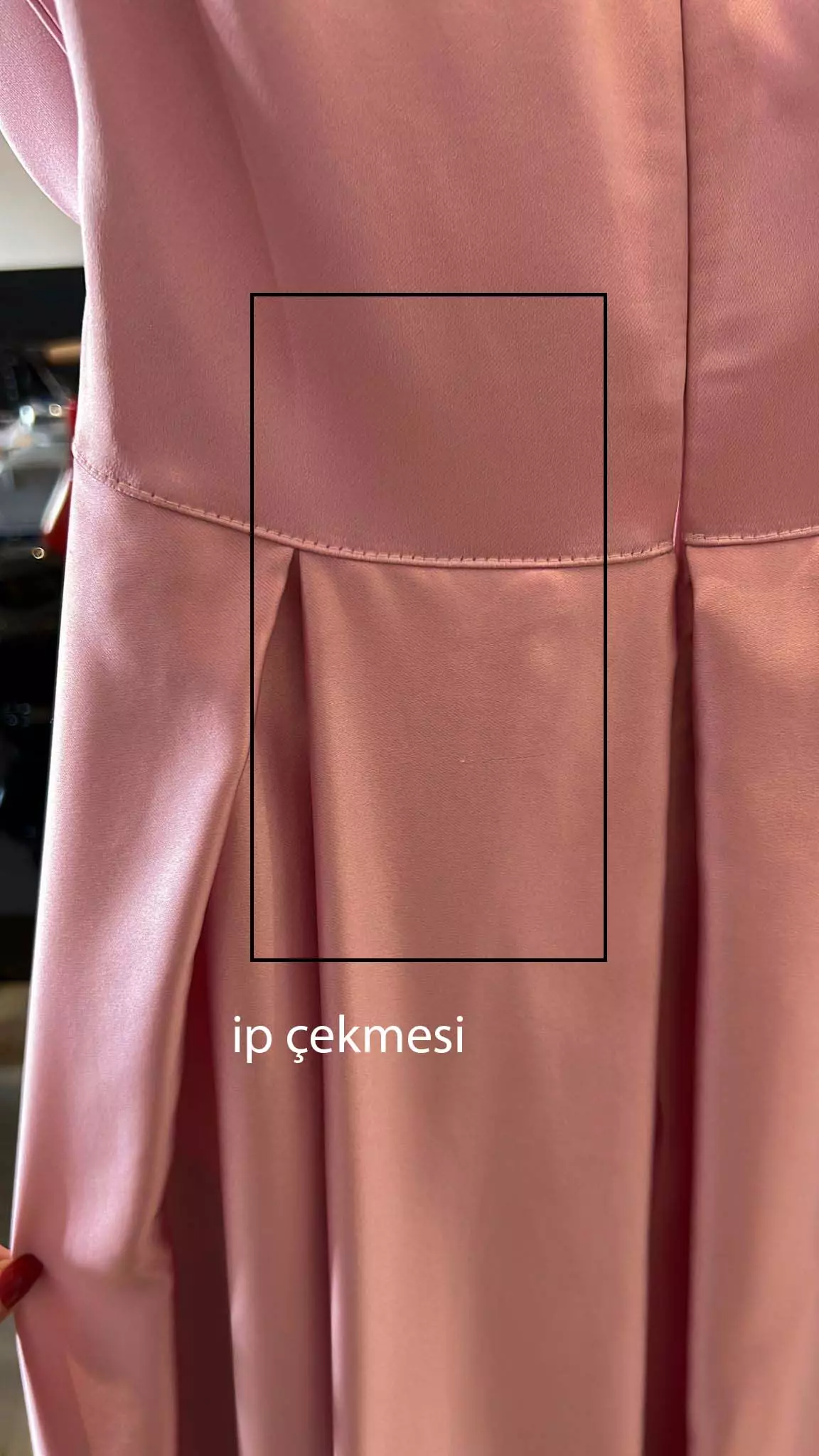Pink satin sleeveless long dress