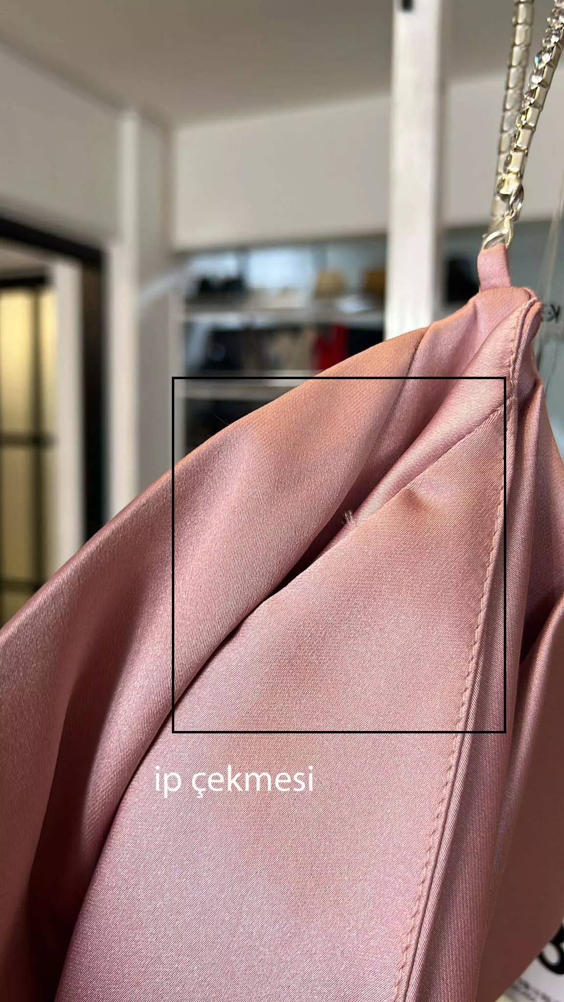 Blush satin sleeveless long dress