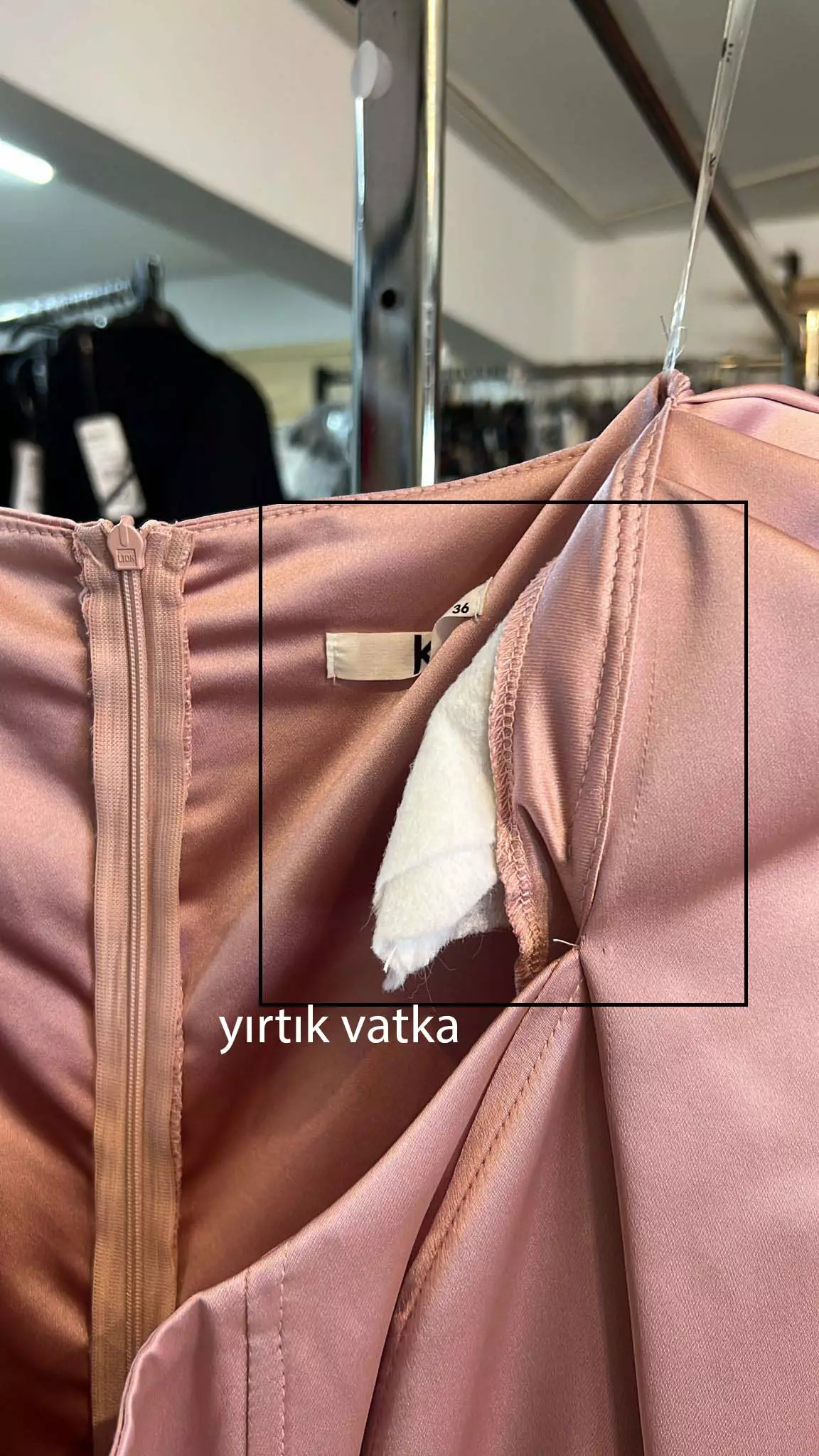 Blush satin long sleeve long dress