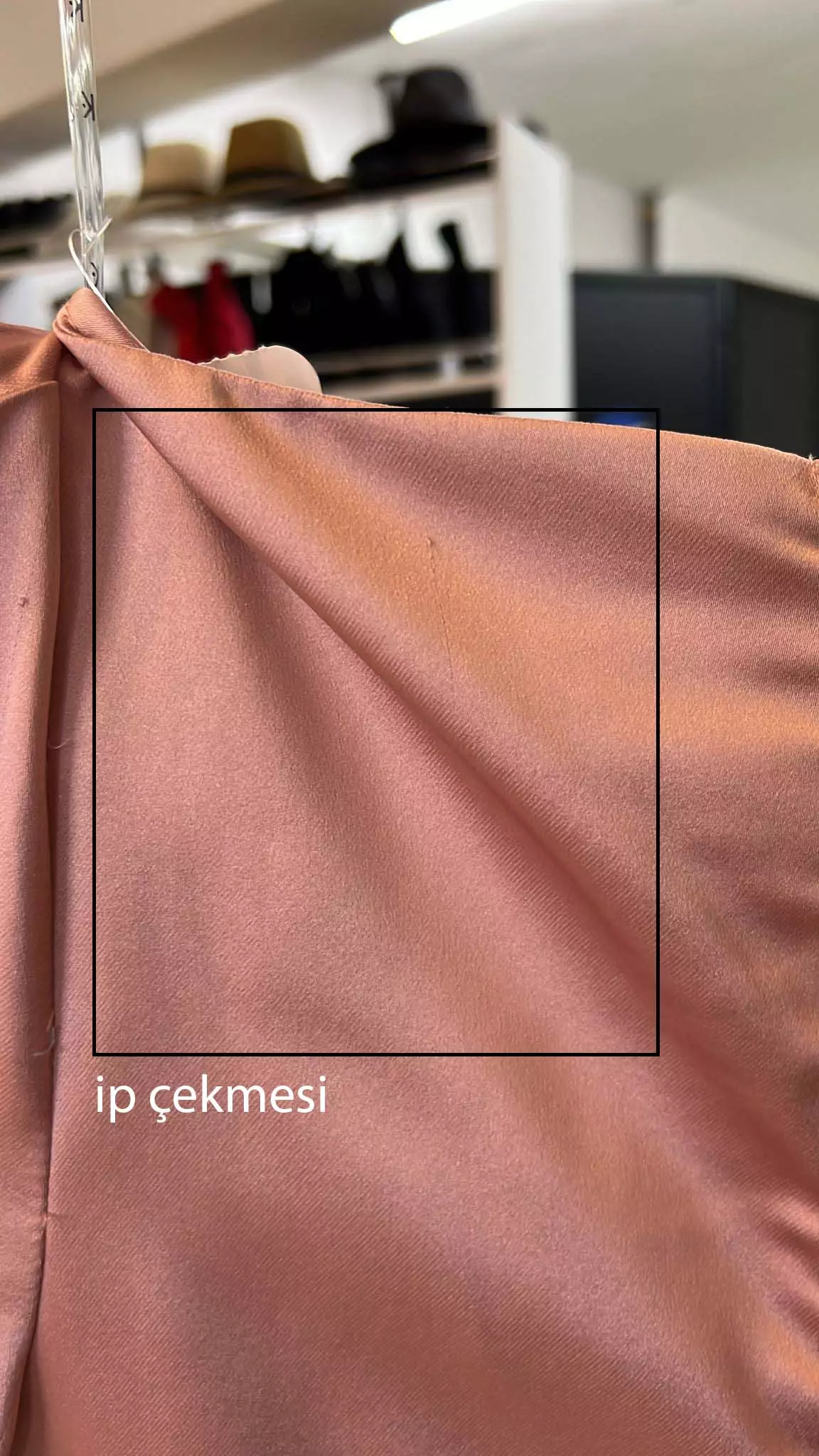 Blush satin long sleeve long dress