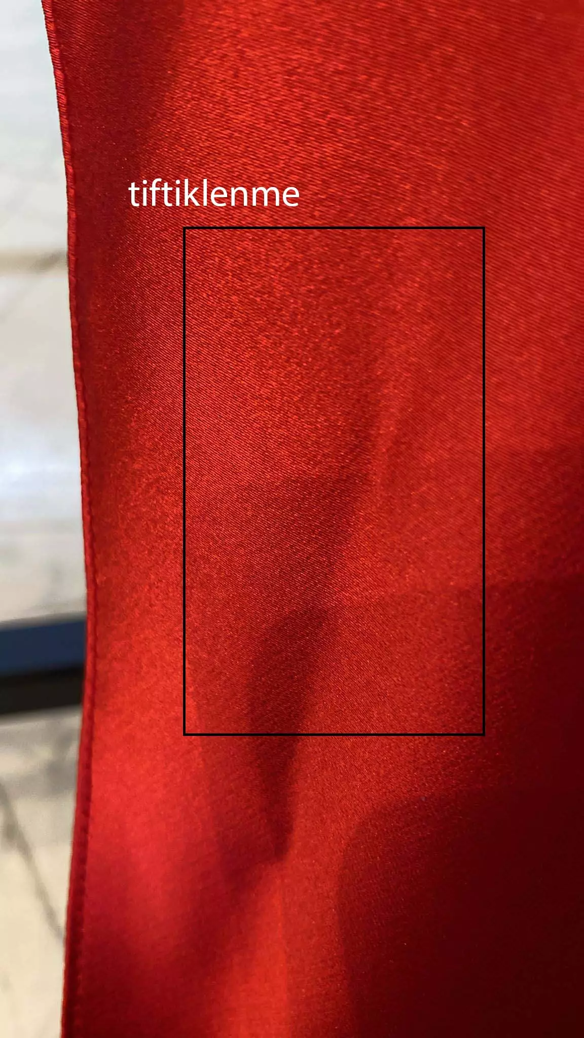 Red satin long sleeve long dress