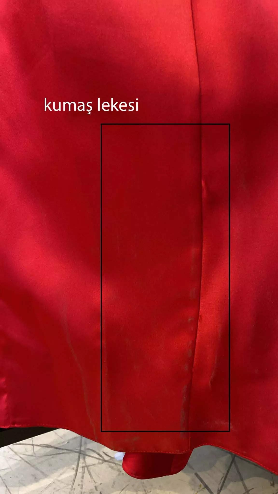 Red satin long sleeve long dress
