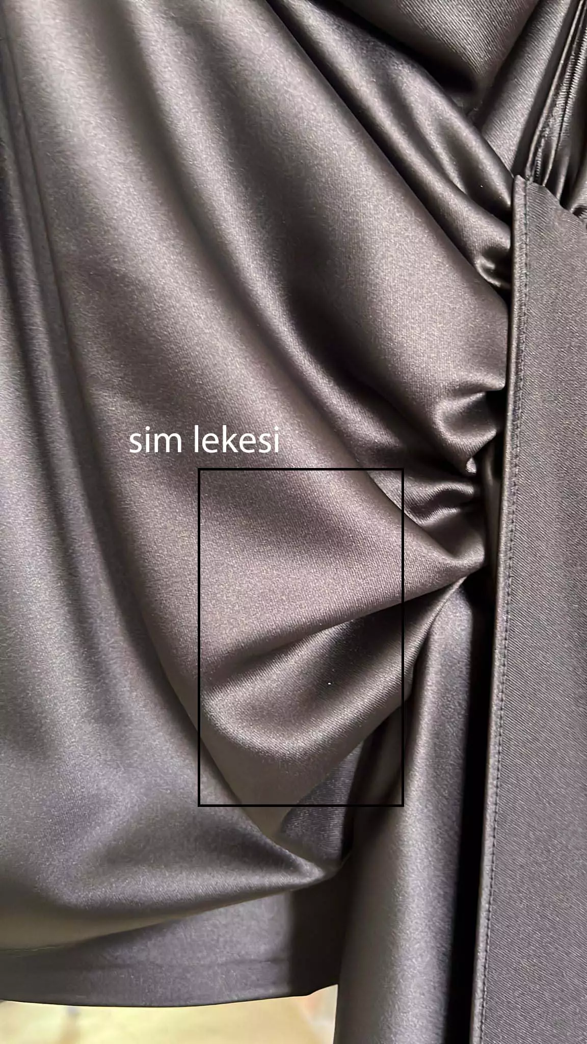 Beige satin sleeveless mini