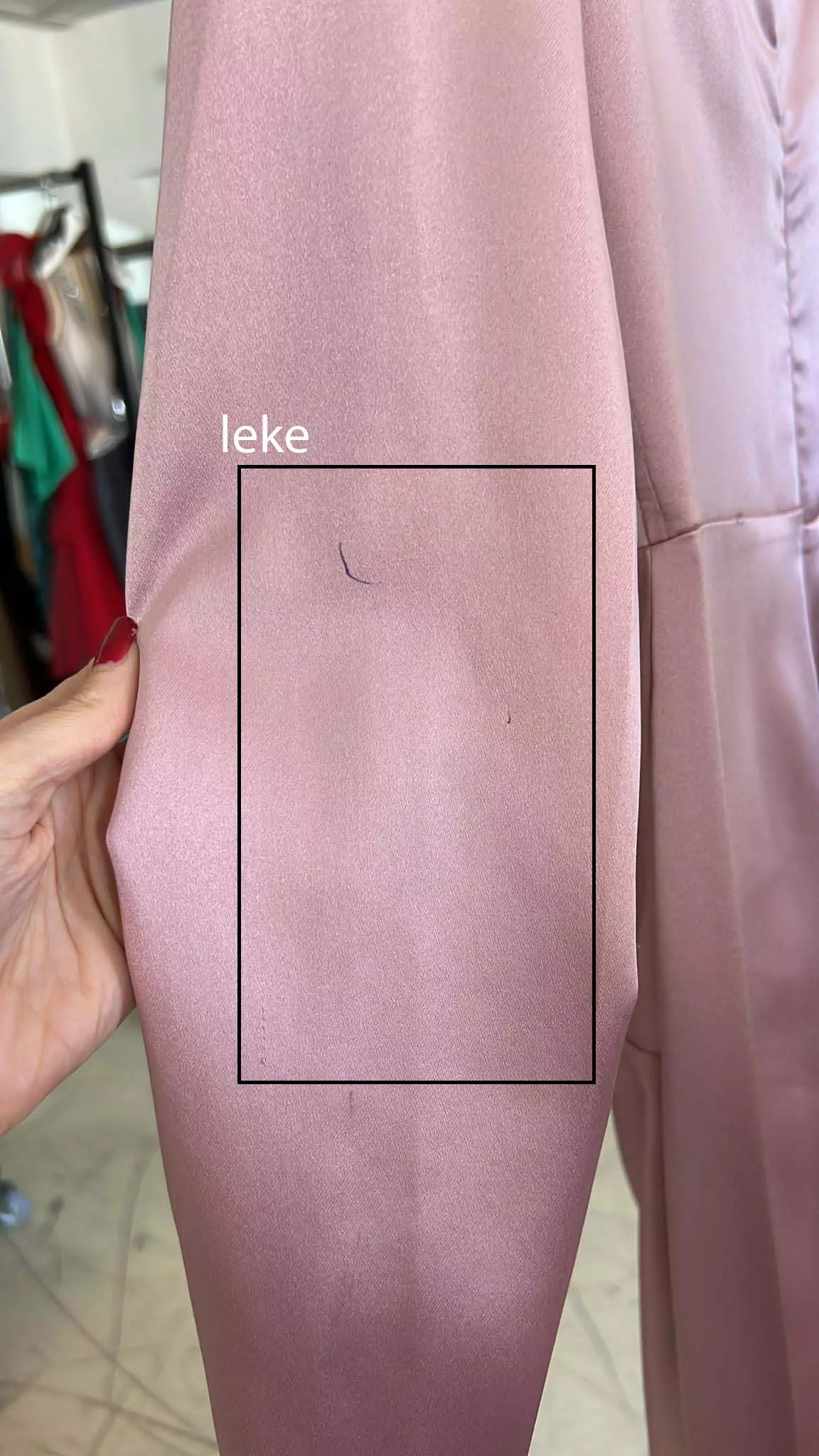 Blush satin long sleeve long dress