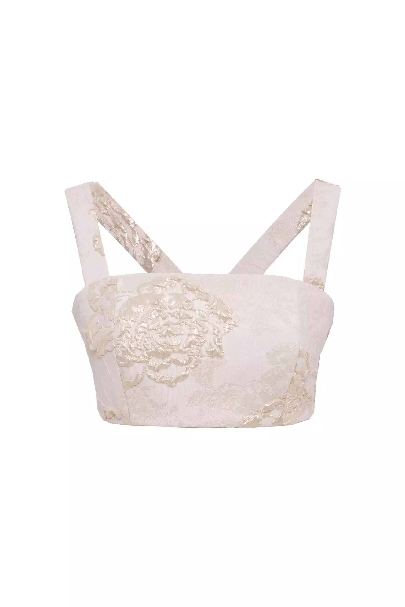 White Jakar Sleeveless Mini Crop Top