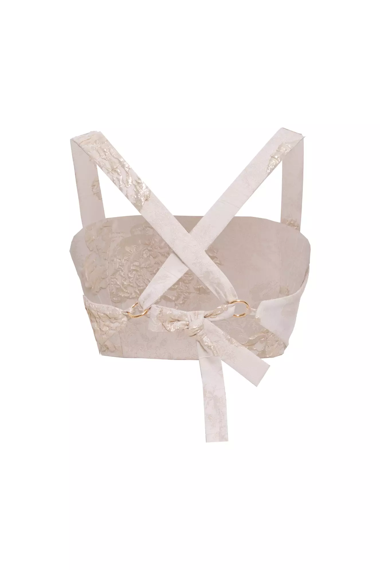 White Jakar Sleeveless Mini Crop Top