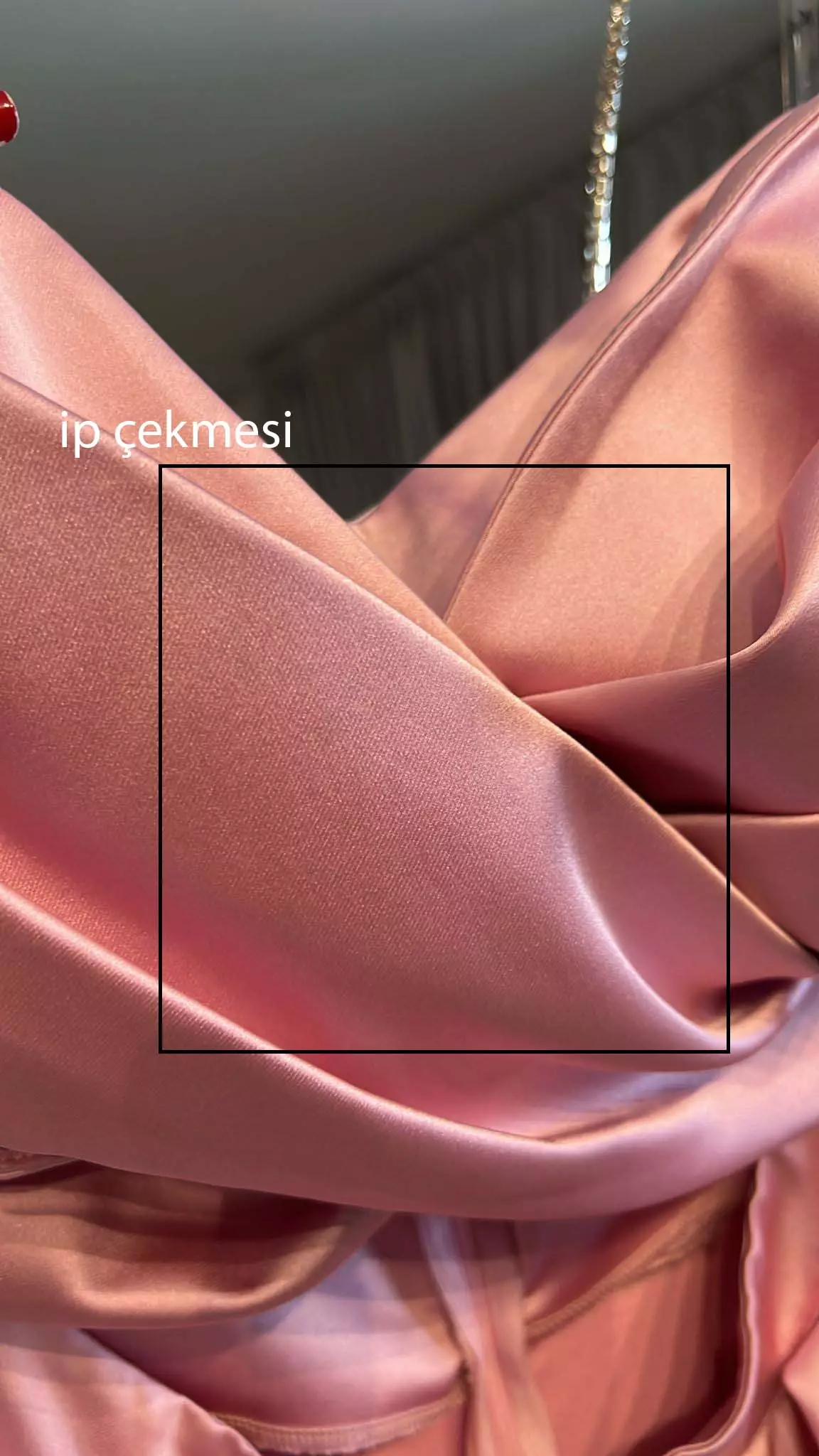 Pink satin sleeveless long dress