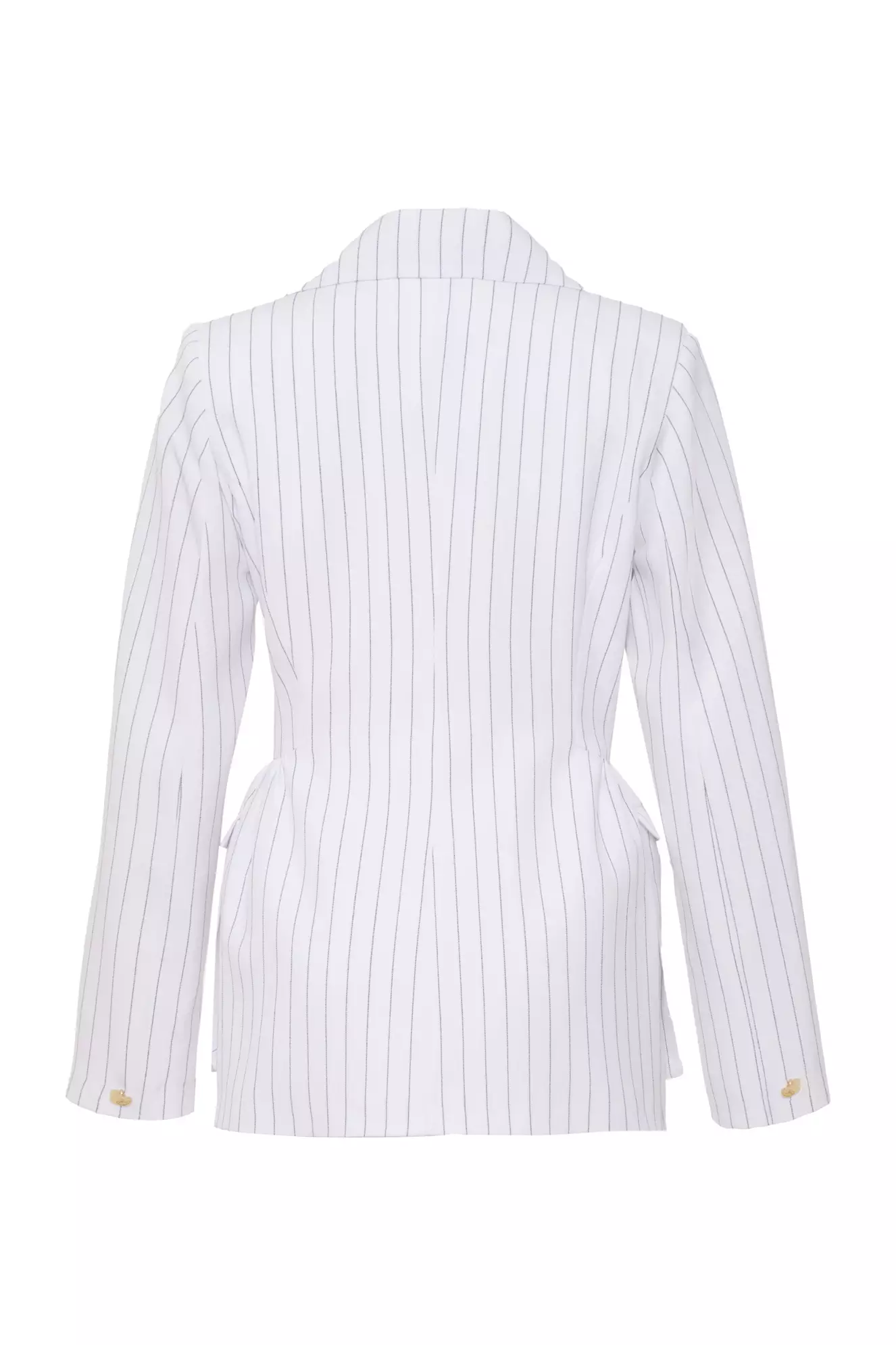White Wowen Long Sleeve Long Jacket