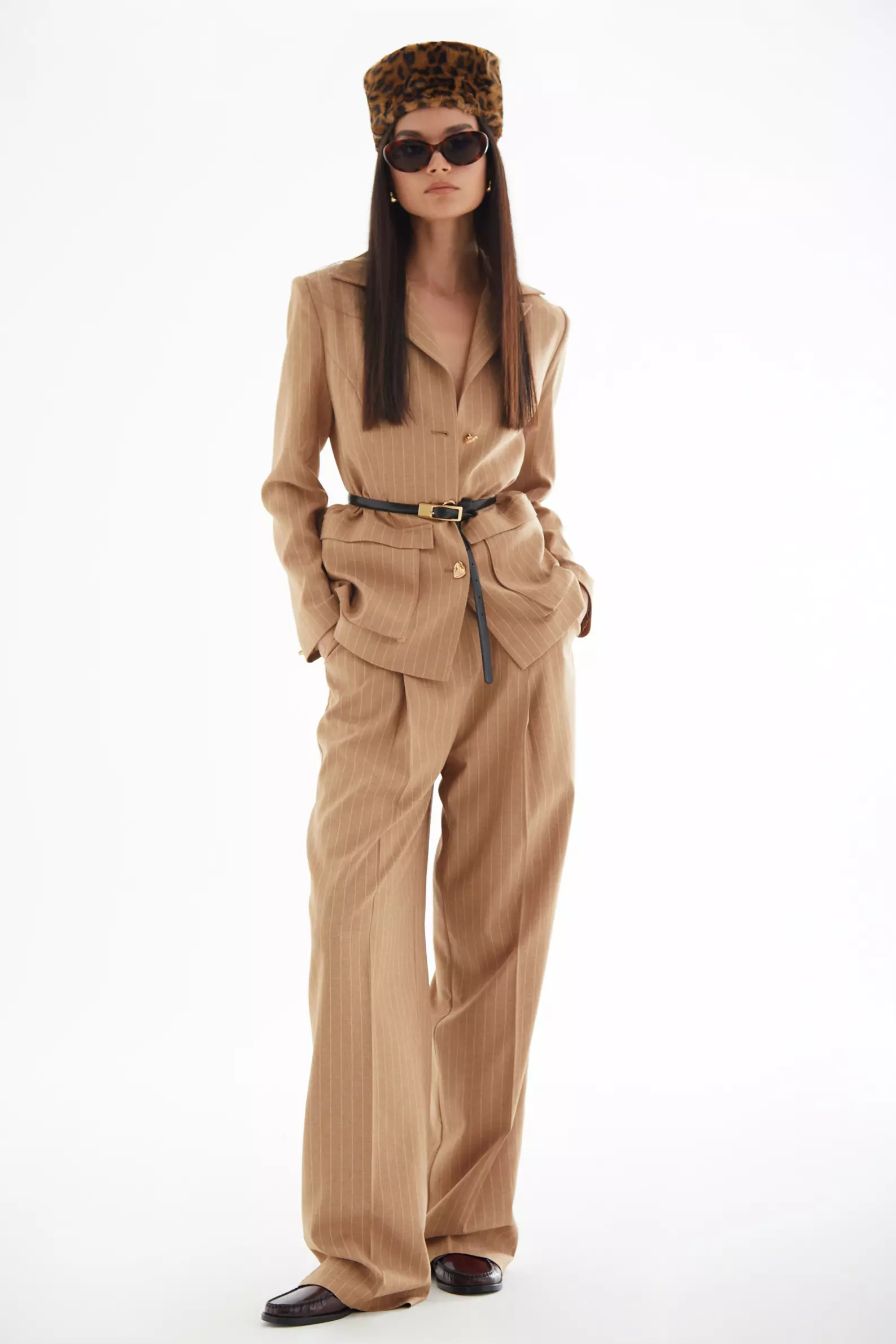 Camel Wowen Long Sleeve Long Jacket
