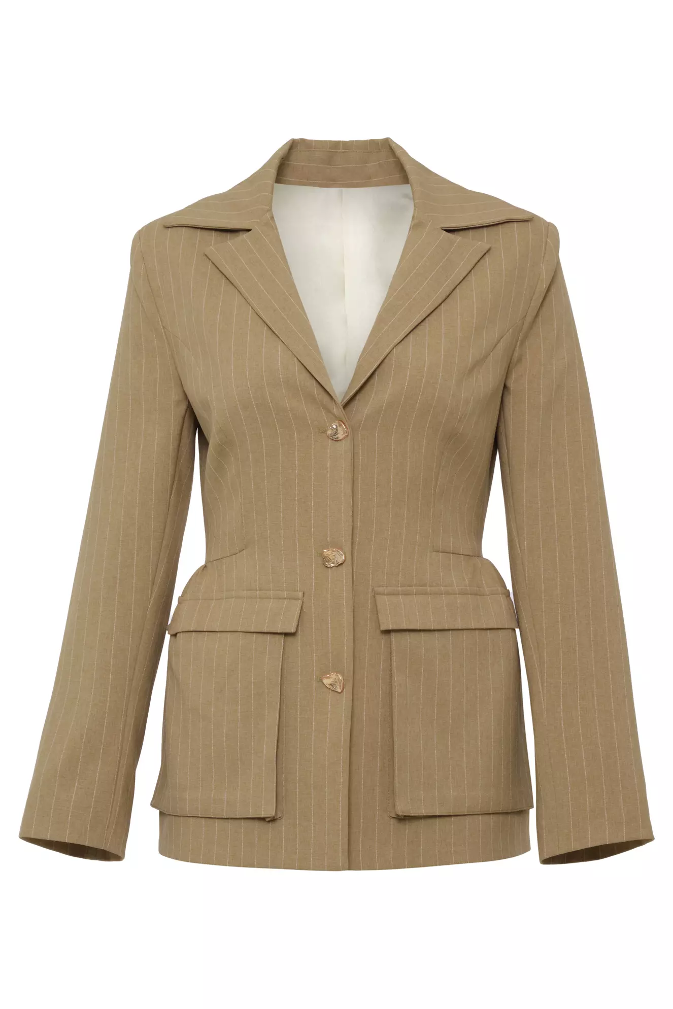 Camel Wowen Long Sleeve Long Jacket