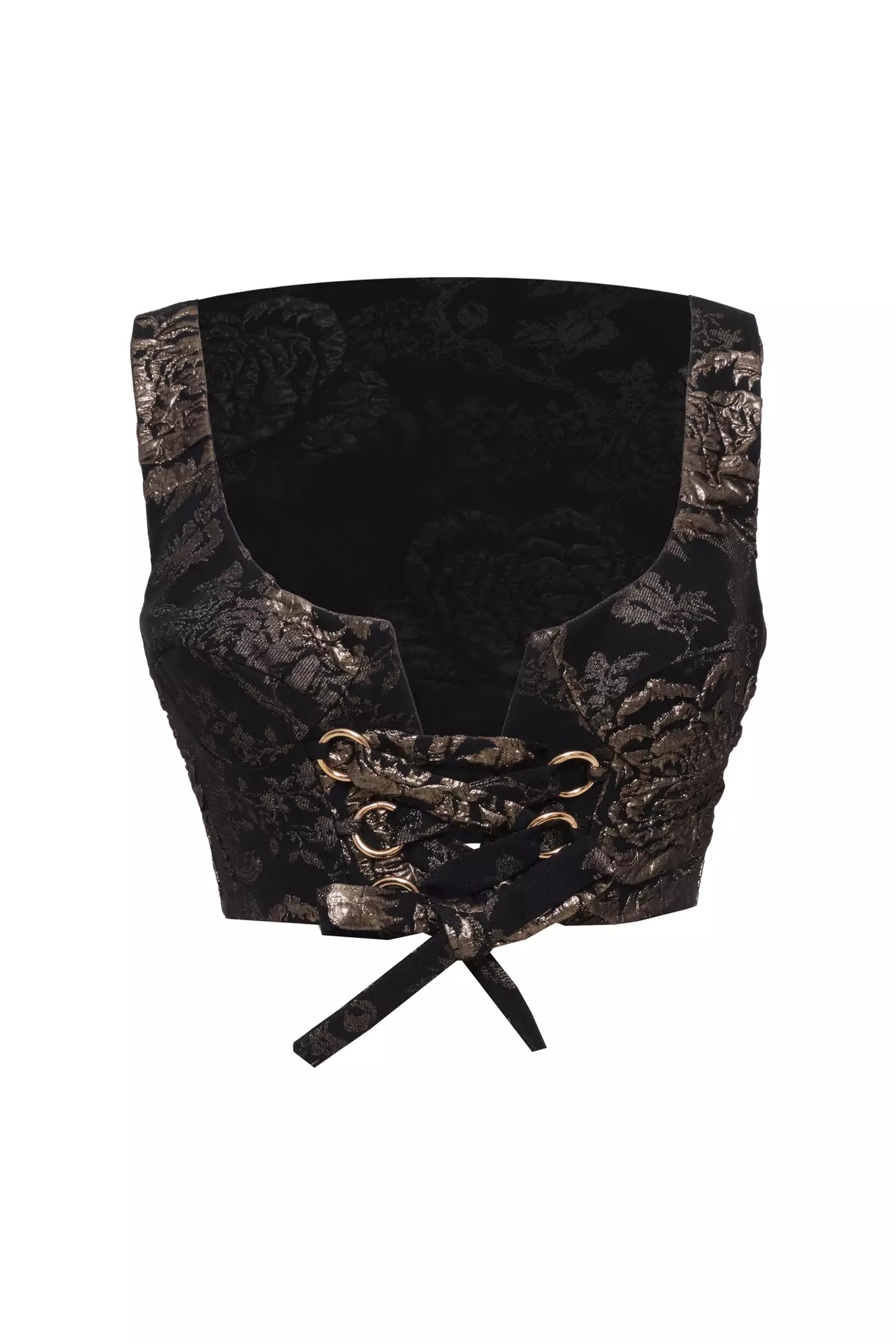 Gold Jakar Sleeveless Mini Büstiyer