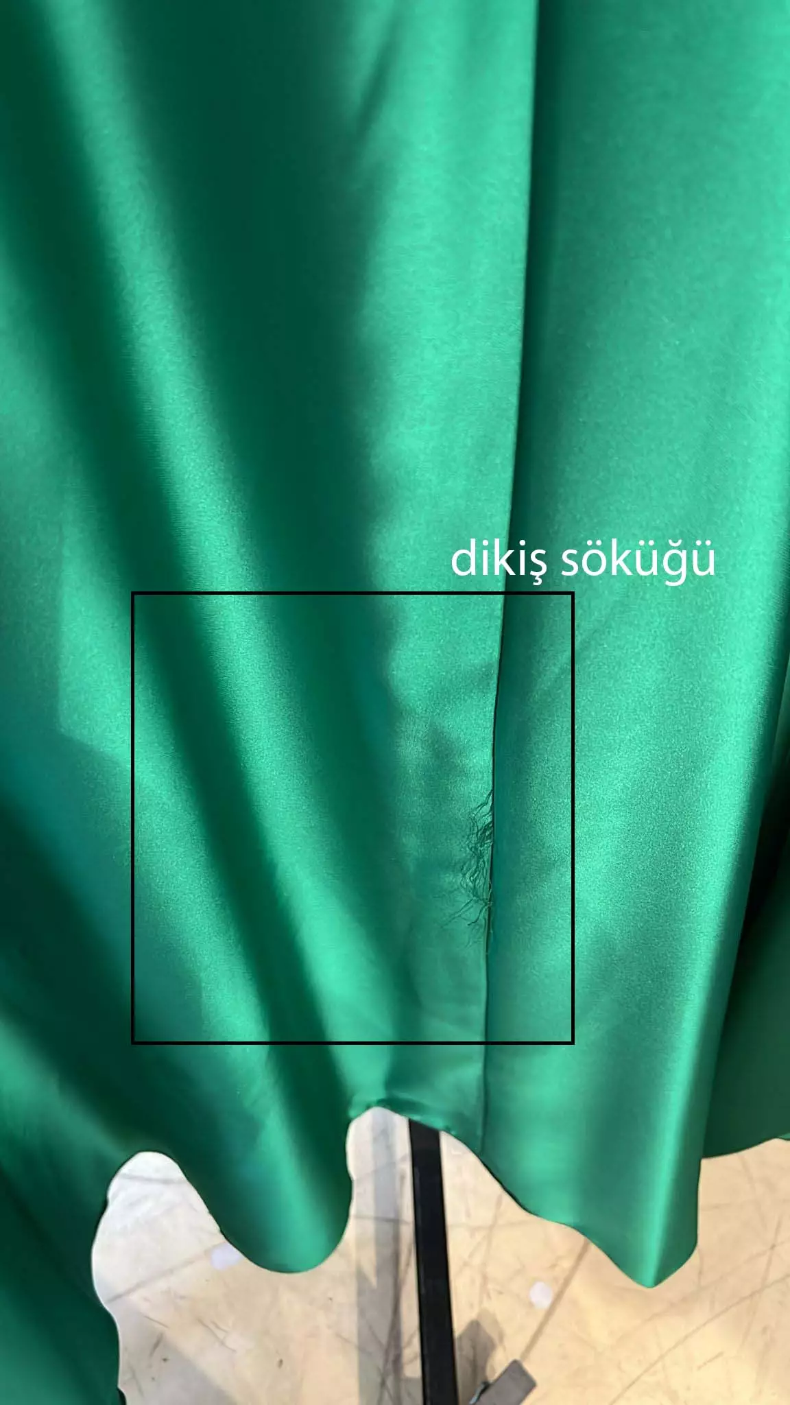 Green satin sleeveless long dress