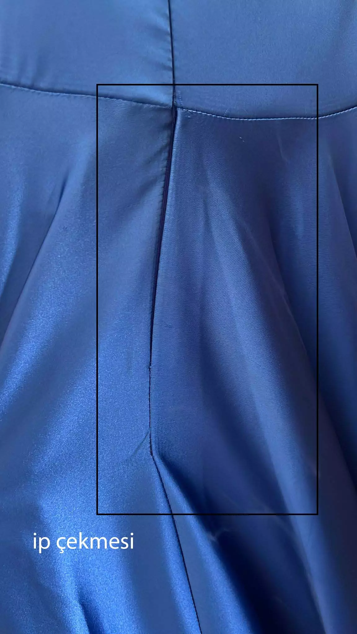 Blue satin sleeveless maxi dress
