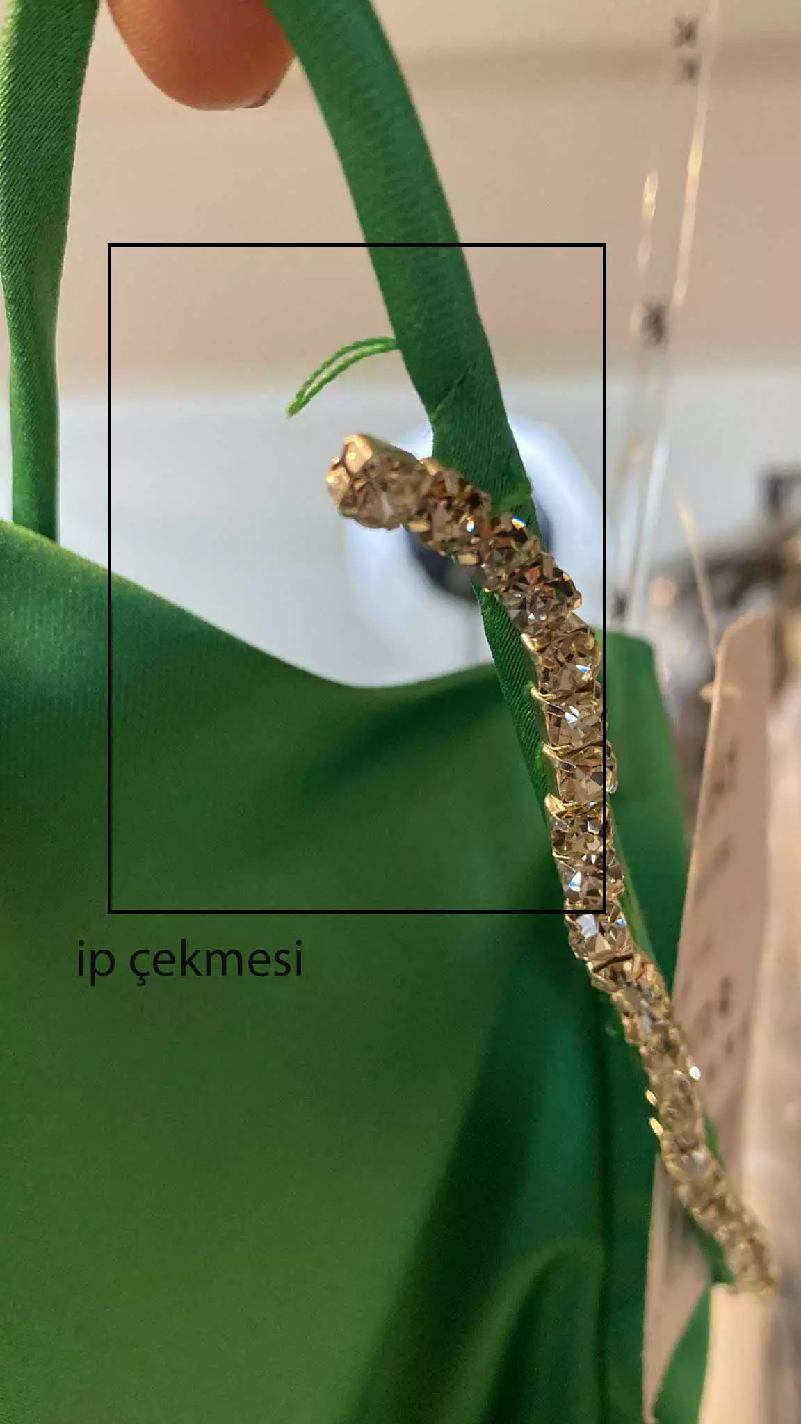 Green satin sleeveless long dress