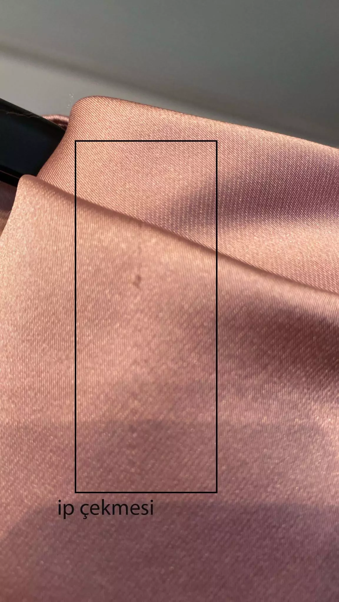 Blush satin long sleeve long dress