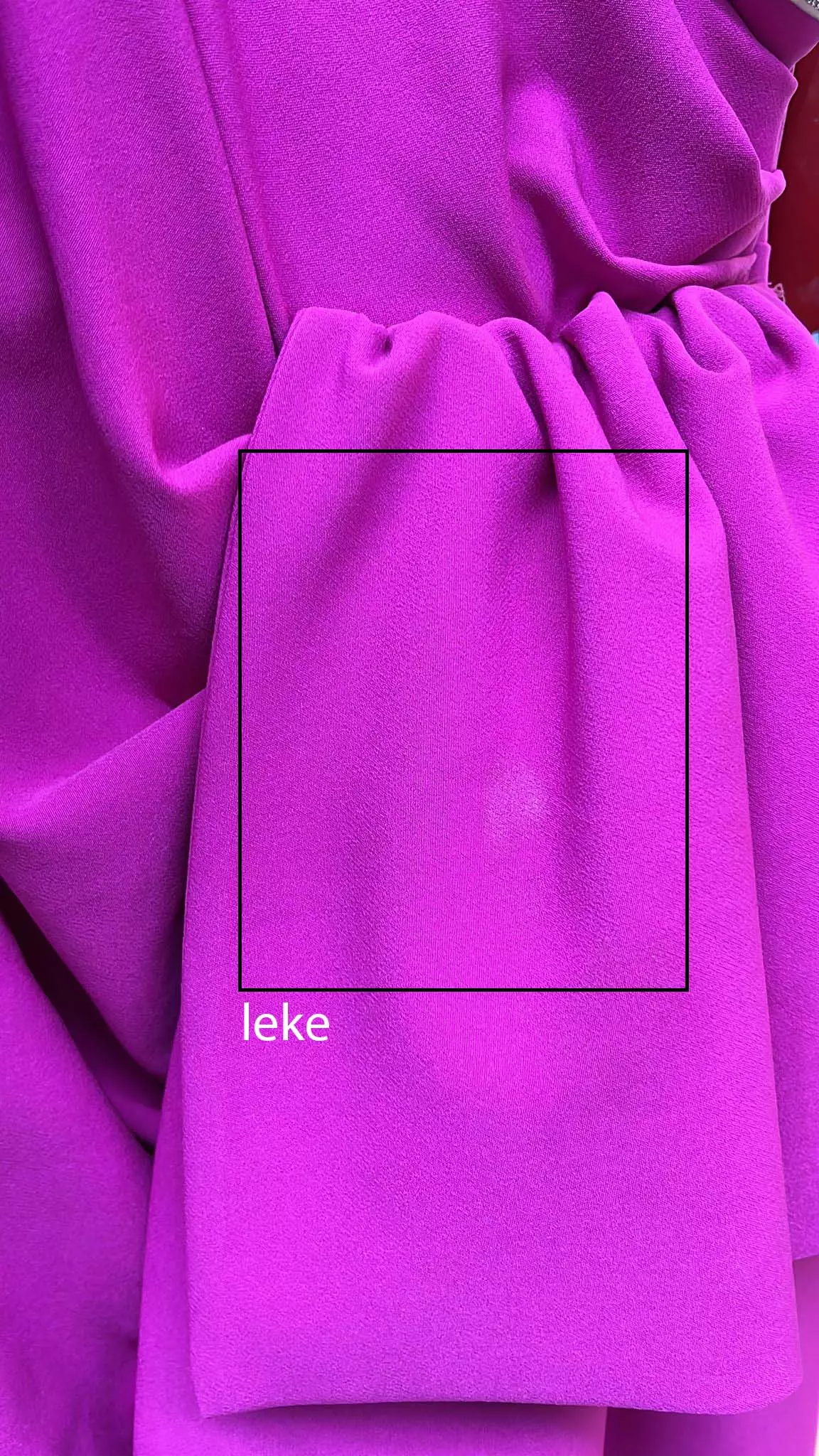 Fuchsia crepe one arm maxi dress
