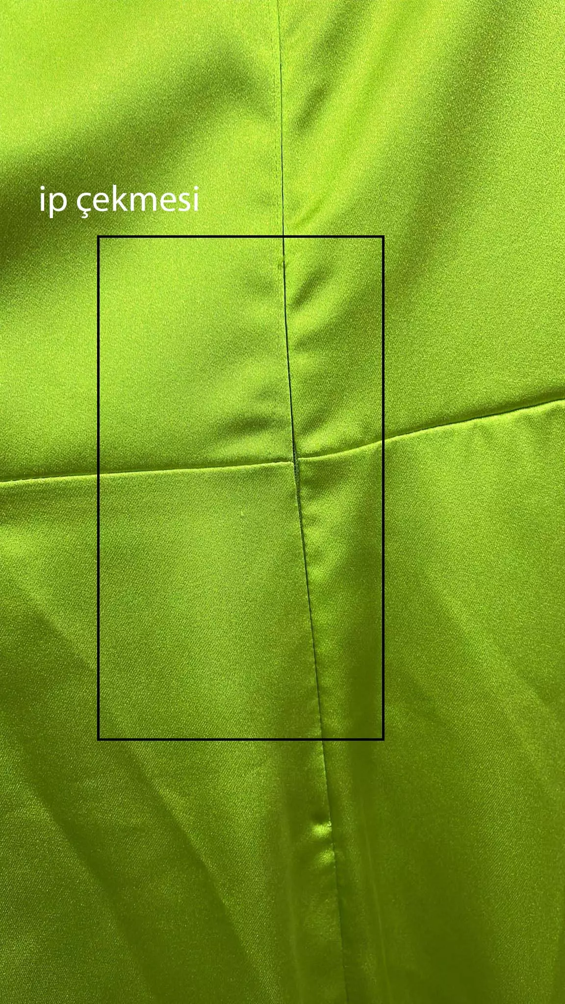 Pistachio green satin long sleeve long dress